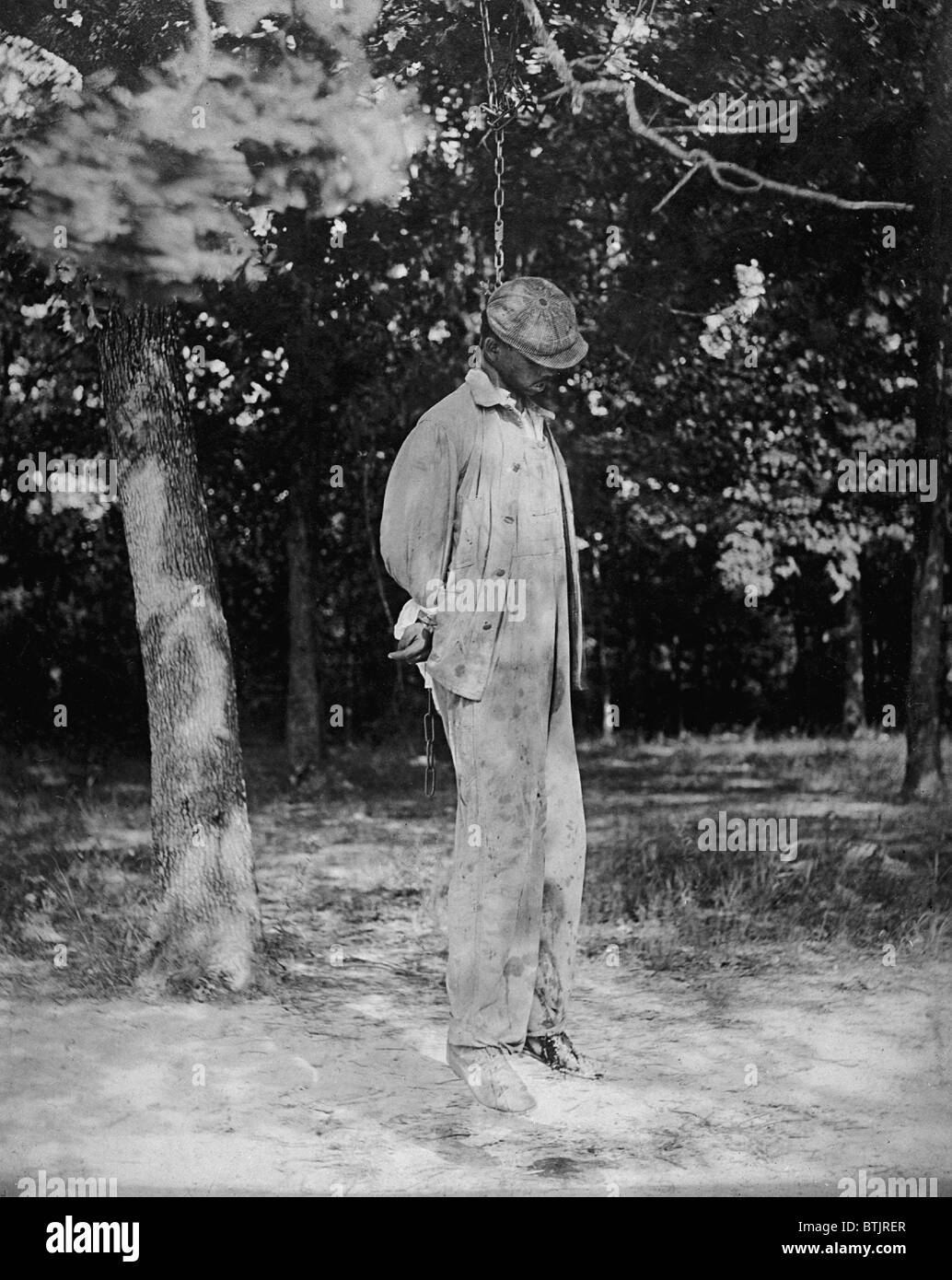 Anonyme afroamerikanische lynchen Opfer von 1925. Stockfoto