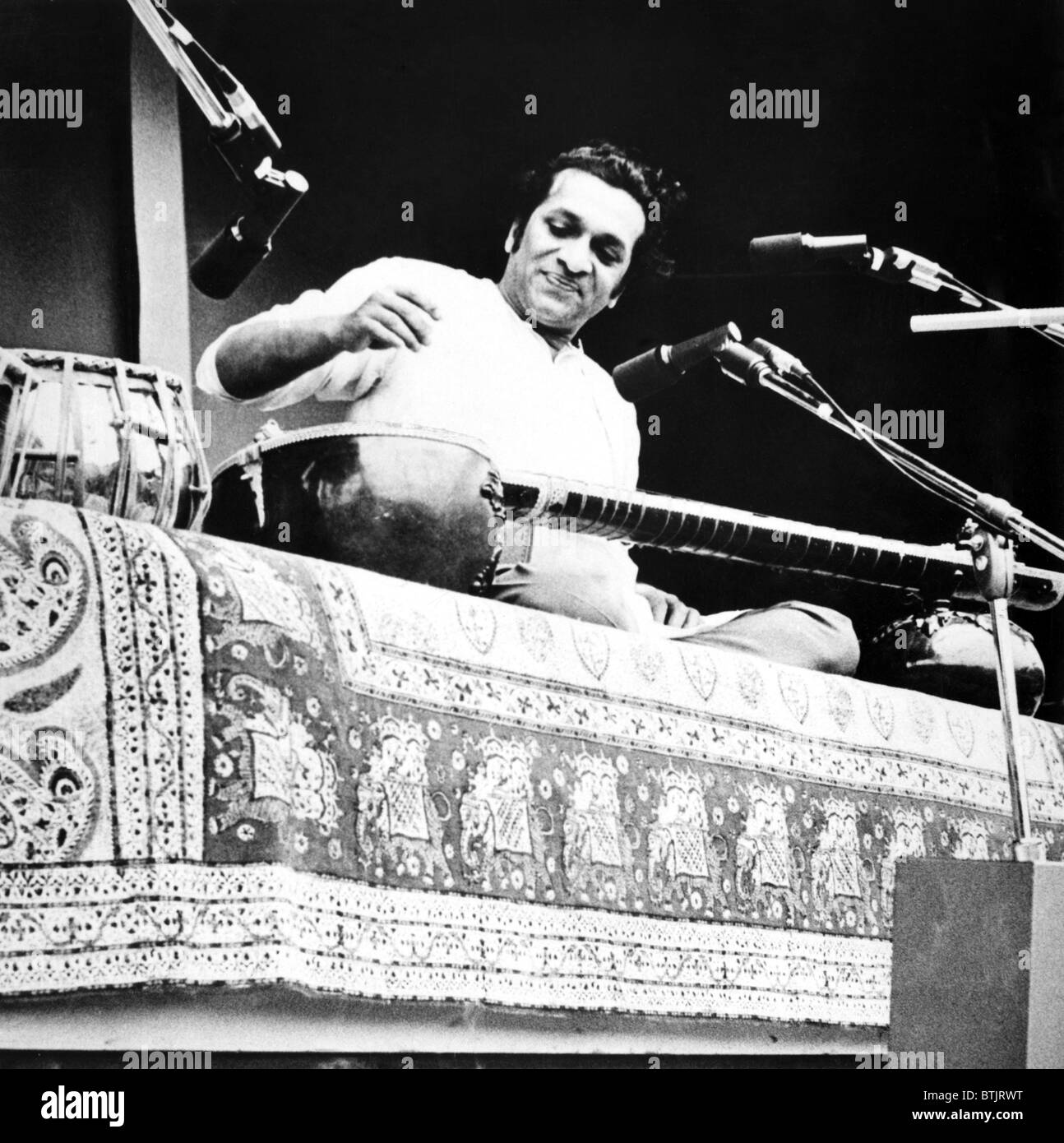 Ravi Shankar, Musiker, Komponist, Performer und Gelehrter, Porträt, 1960er Jahre Stockfoto