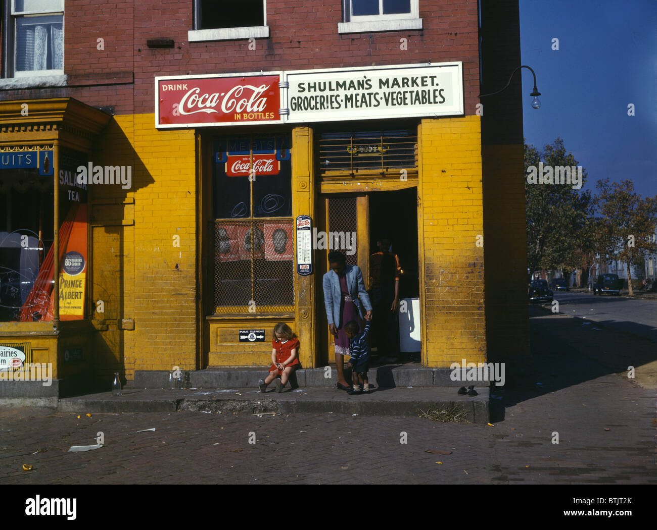 Shulmans Markt, Foto von Louise Rosskam, Union Street, Washington DC, 1941-1942. Stockfoto