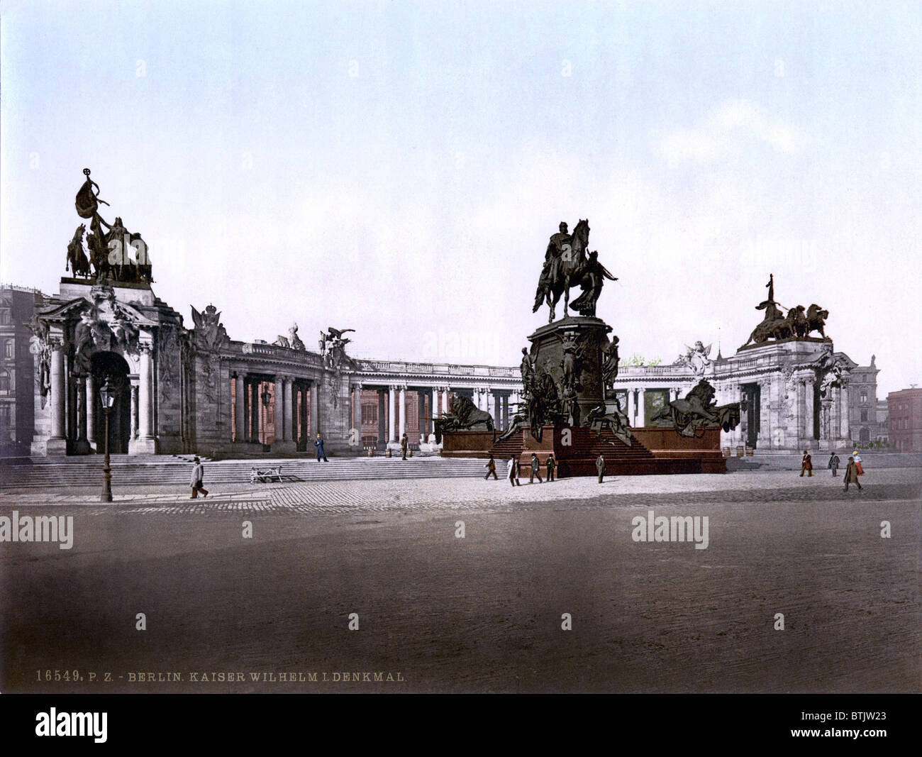 Deutschland, Kaiser William ich Denkmal, Berlin, Photochrom, um 1900. Stockfoto