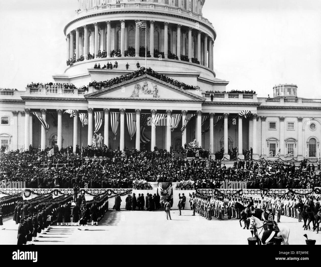 Das Kapitol in Washington D.C. am Tag fand die Theodore Roosevelt den Amtseid als Präsident der United S Stockfoto