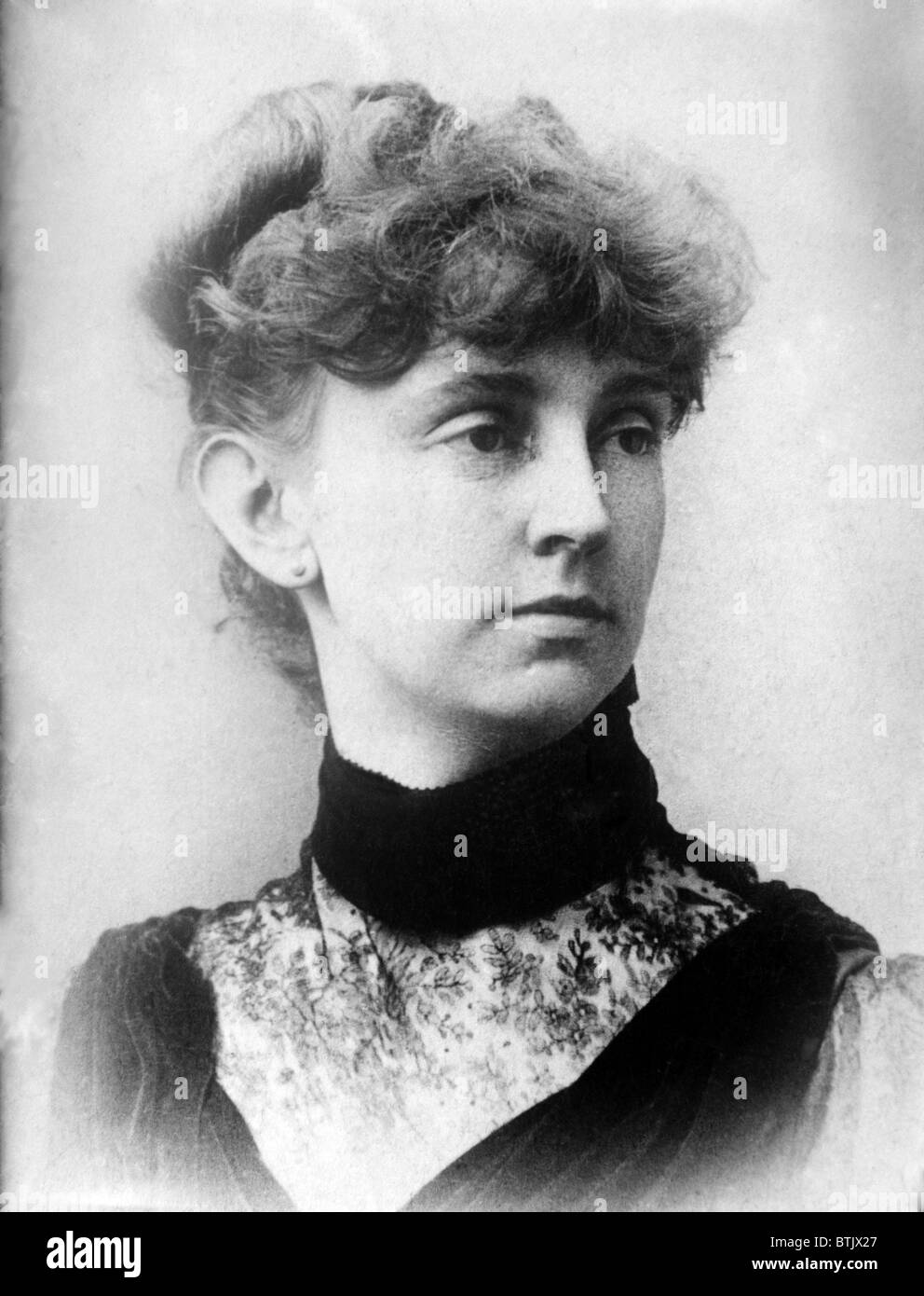 Kate Douglas Wiggin (1856-1923), US-amerikanischer Autor und Kinder Erzieher, befürwortete "Kindergarten"-Klassen. Als eine Kinderbuchautorin ist sie bekannt für "Rebecca of Sunnybrook Farm" (1910). Ca. 1900. Stockfoto