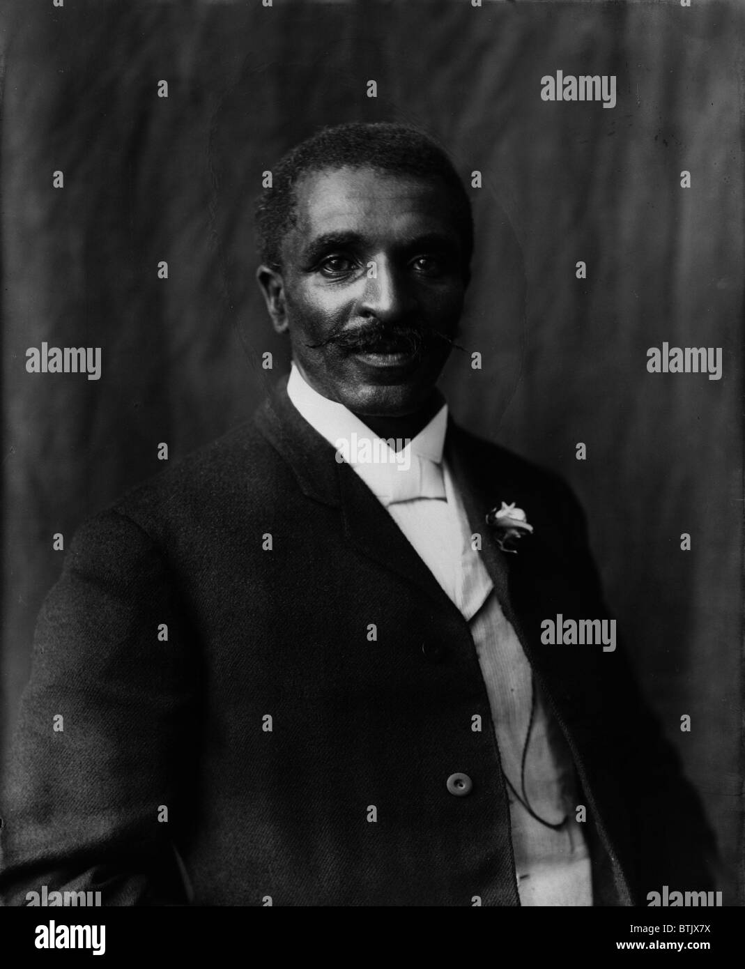 George Washington Carver (1864-1943), US-amerikanischer Botaniker, Pädagoge und ehemaliger Sklave, Tuskegee Institute, Tuskegee, Alabama, Foto von Frances, 1906. Stockfoto