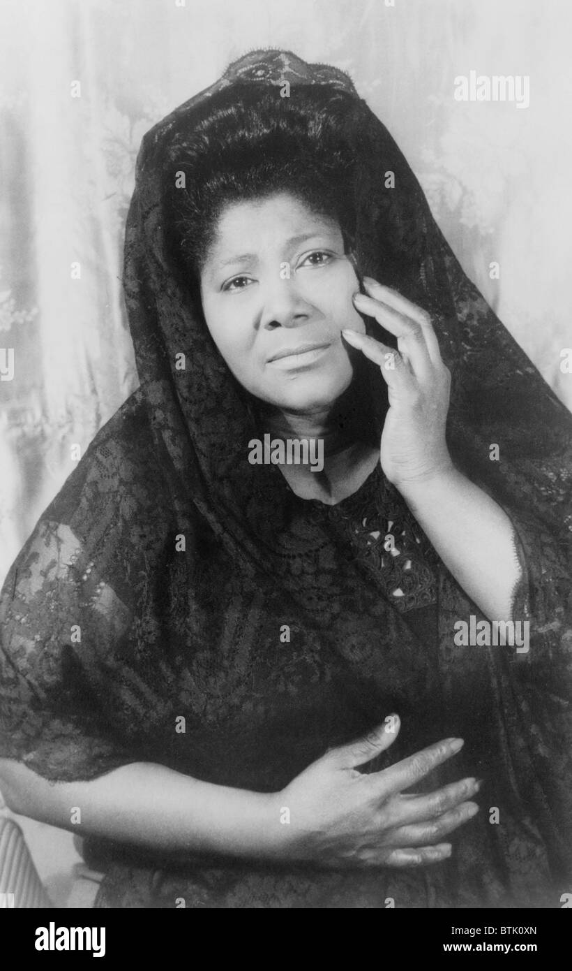 Mahalia Jackson (1911 – 1972), US-amerikanischer Gospelsänger. Porträt von Carl Van Vechten, 1962. Stockfoto