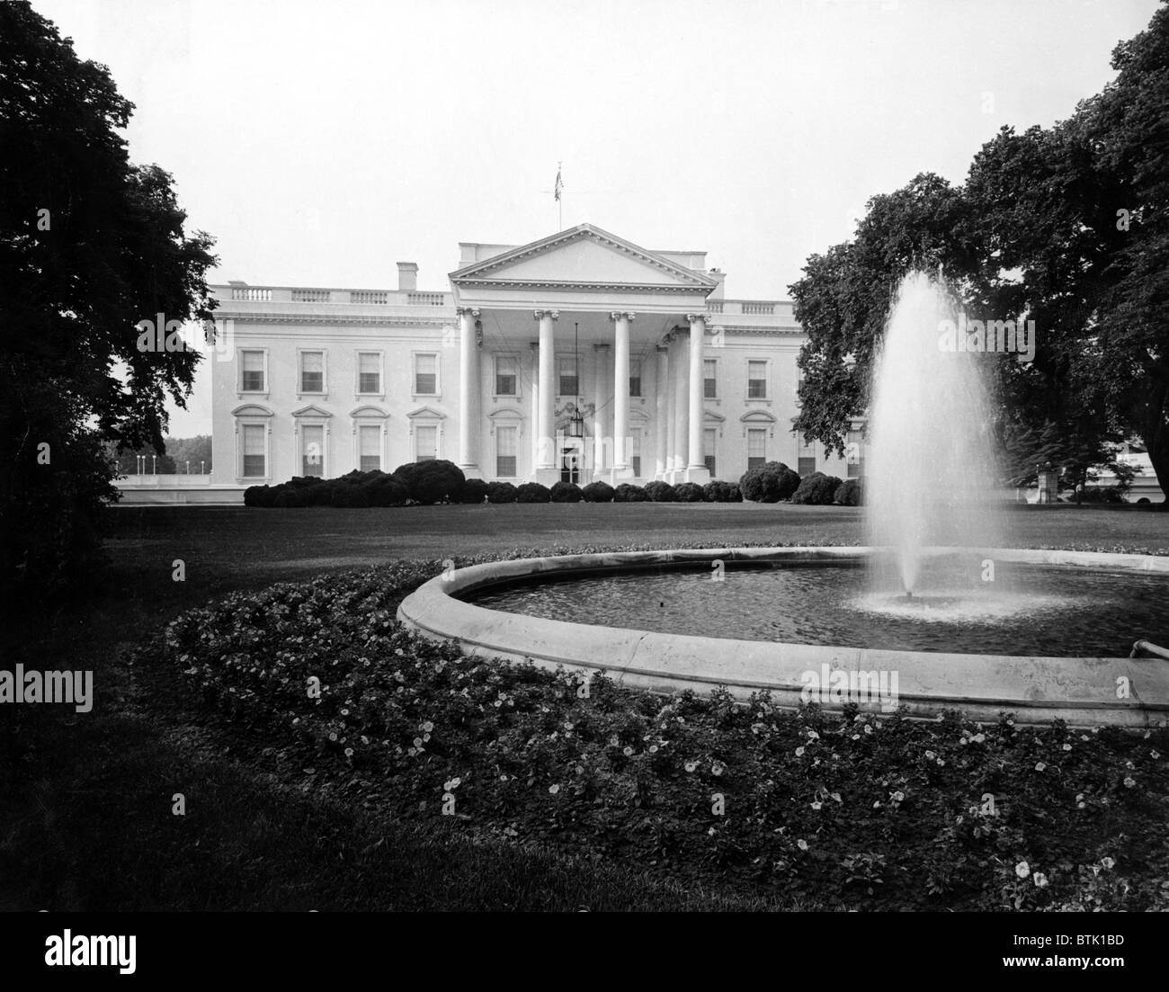 White House, Washington, DC, 1970er Jahre. Stockfoto