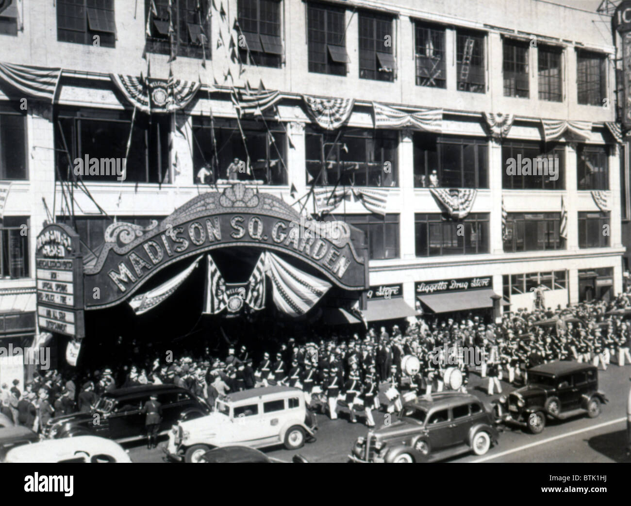 Madison Square Garden, 20. September 1937 Stockfoto