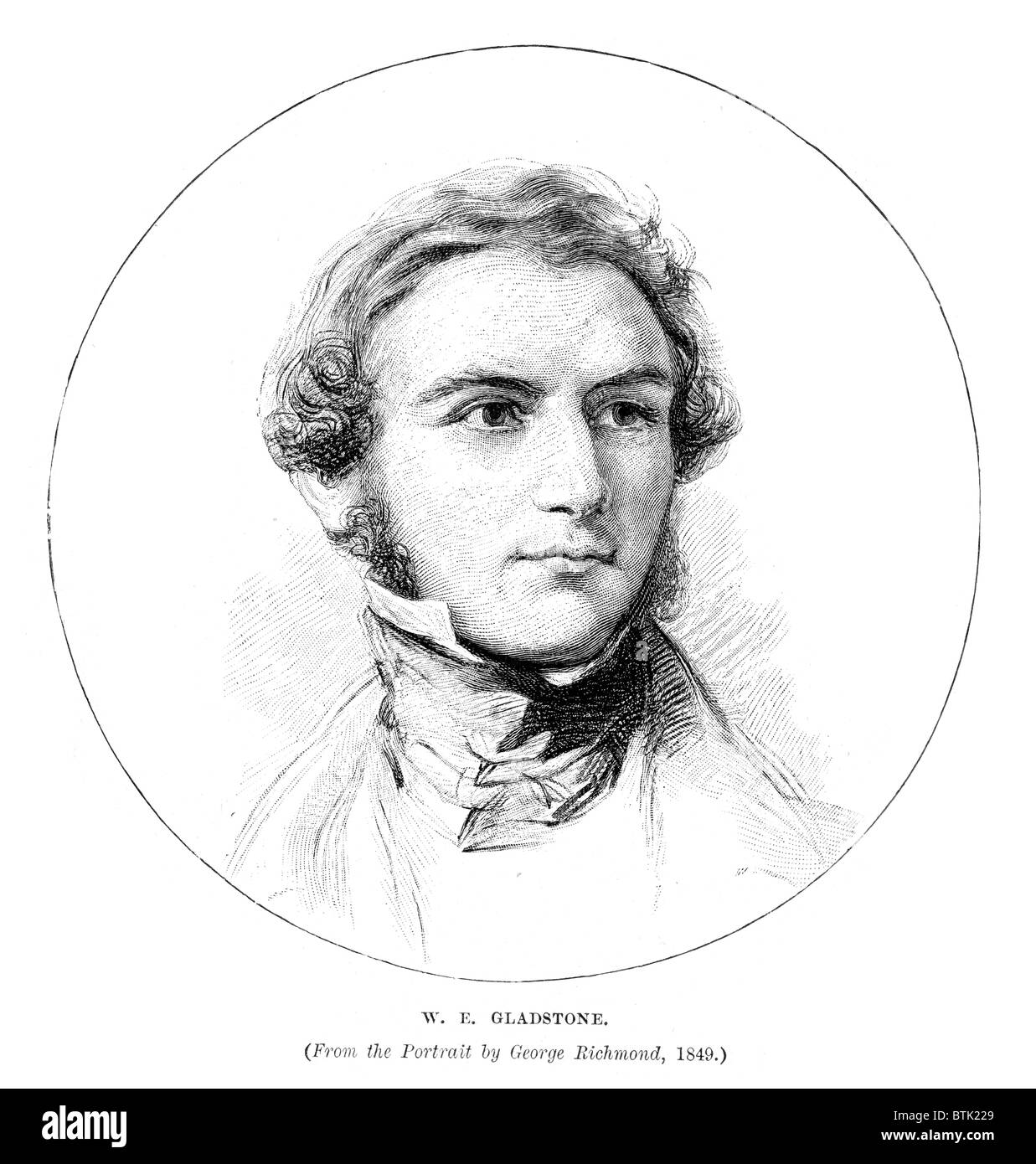 William Ewart Gladstone britischen Liberalen Staatsmann. In einer Karriere, die länger als 60 Jahre diente er als Premierminister viermal Stockfoto