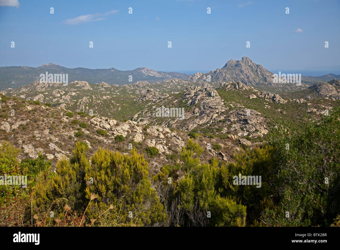 Desert des Agriates Korsika Stockfoto