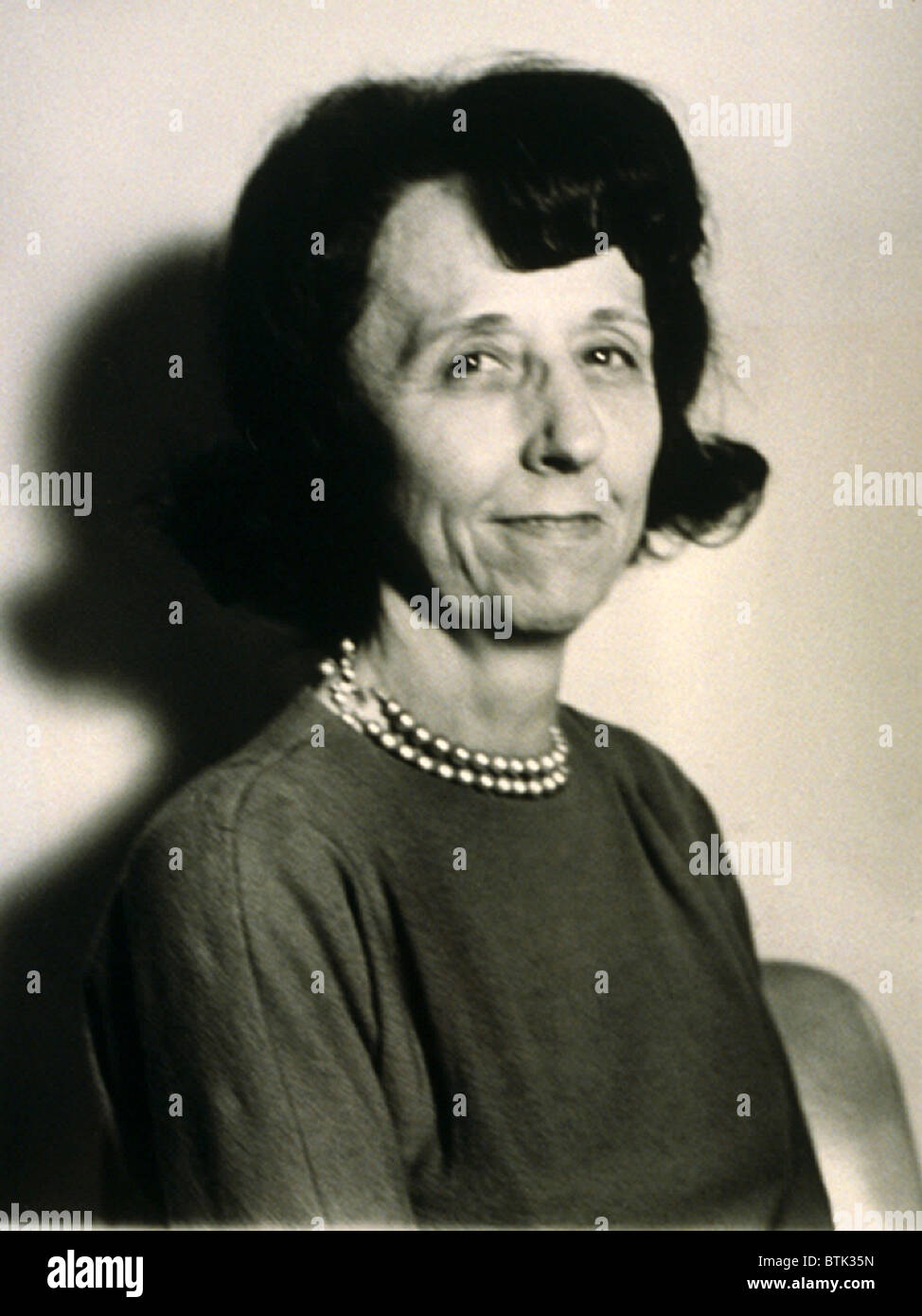 Frau Evelyn Lincoln (1912 – 1995), treuen Privatsekretär von Präsident John F. Kennedy von seinem 1953 bis zu seiner Ermordung 1963 in Dallas. 1962-Foto. Stockfoto