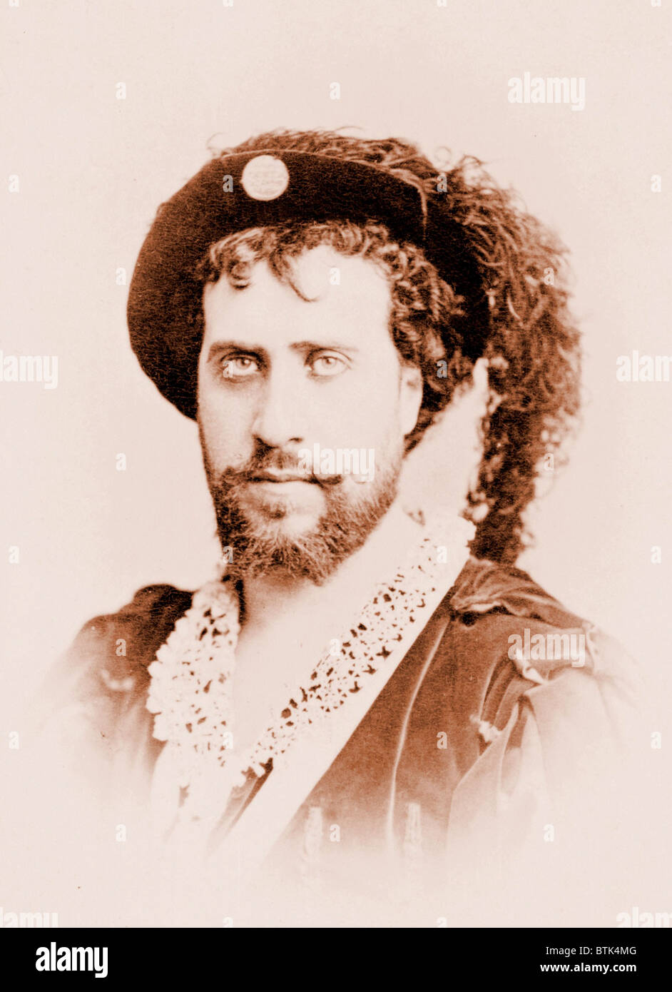 Jean-Baptiste Faure (1830-1914) französische Bariton und Komponist, im Kostüm als Hamlet. Ca. 1875. Stockfoto