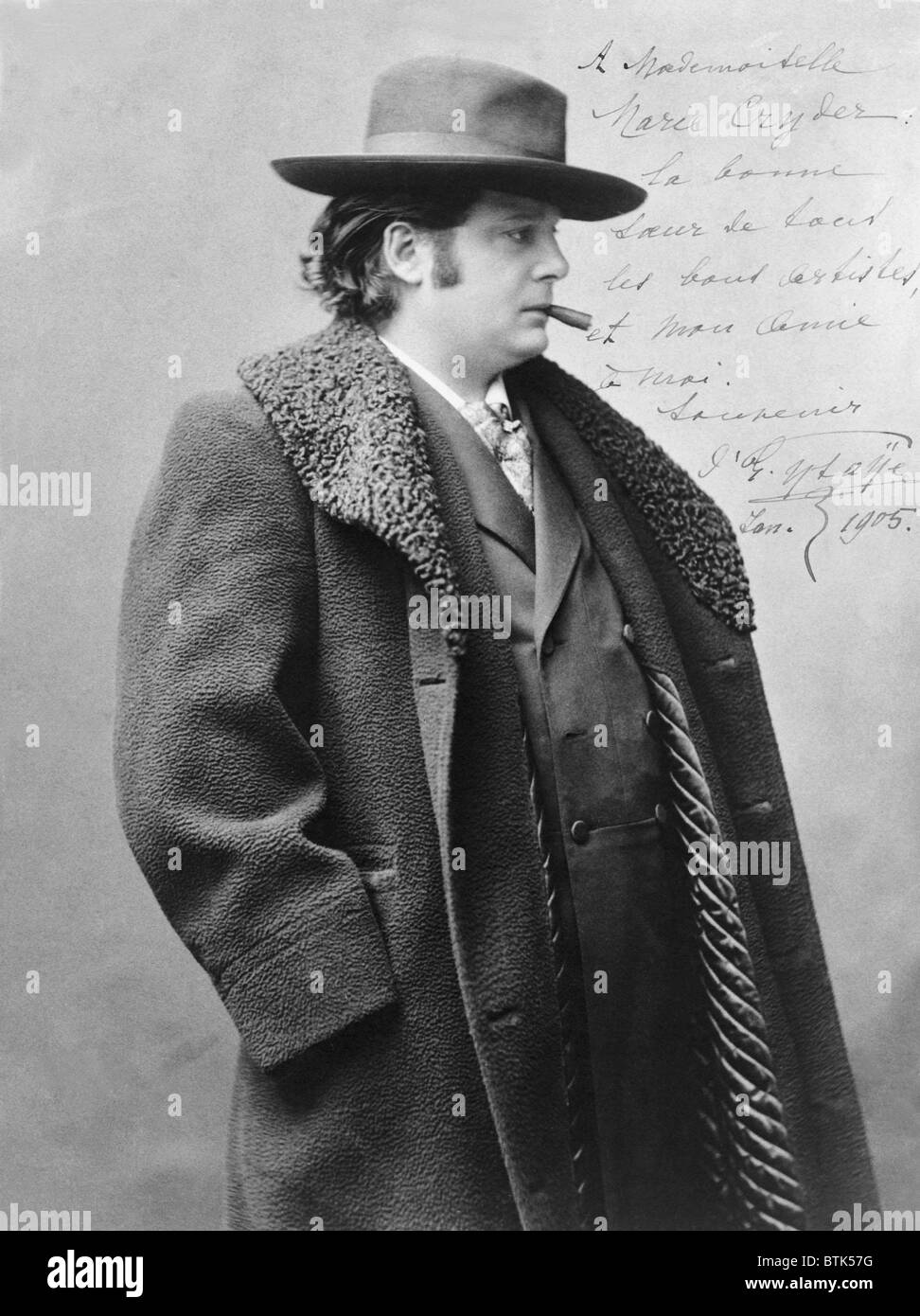 Eugene Ysaye (1858-1931), belgischer Geiger, Dirigent und Komponist. 1898. Stockfoto