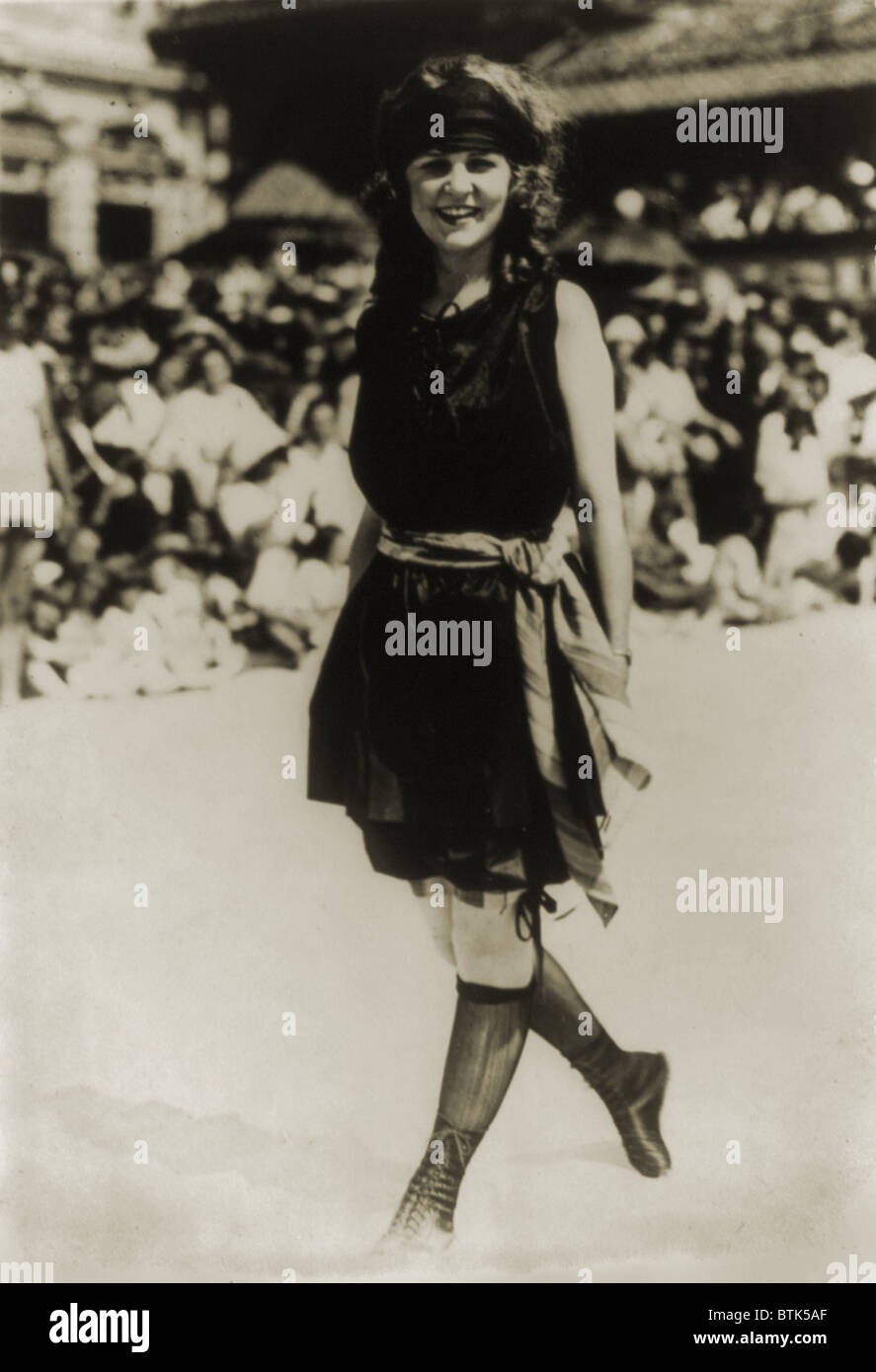 Margaret Gorman, die erste Miss America, wie sie zuerst ihren Titel im Jahre 1921 gewann. Stockfoto