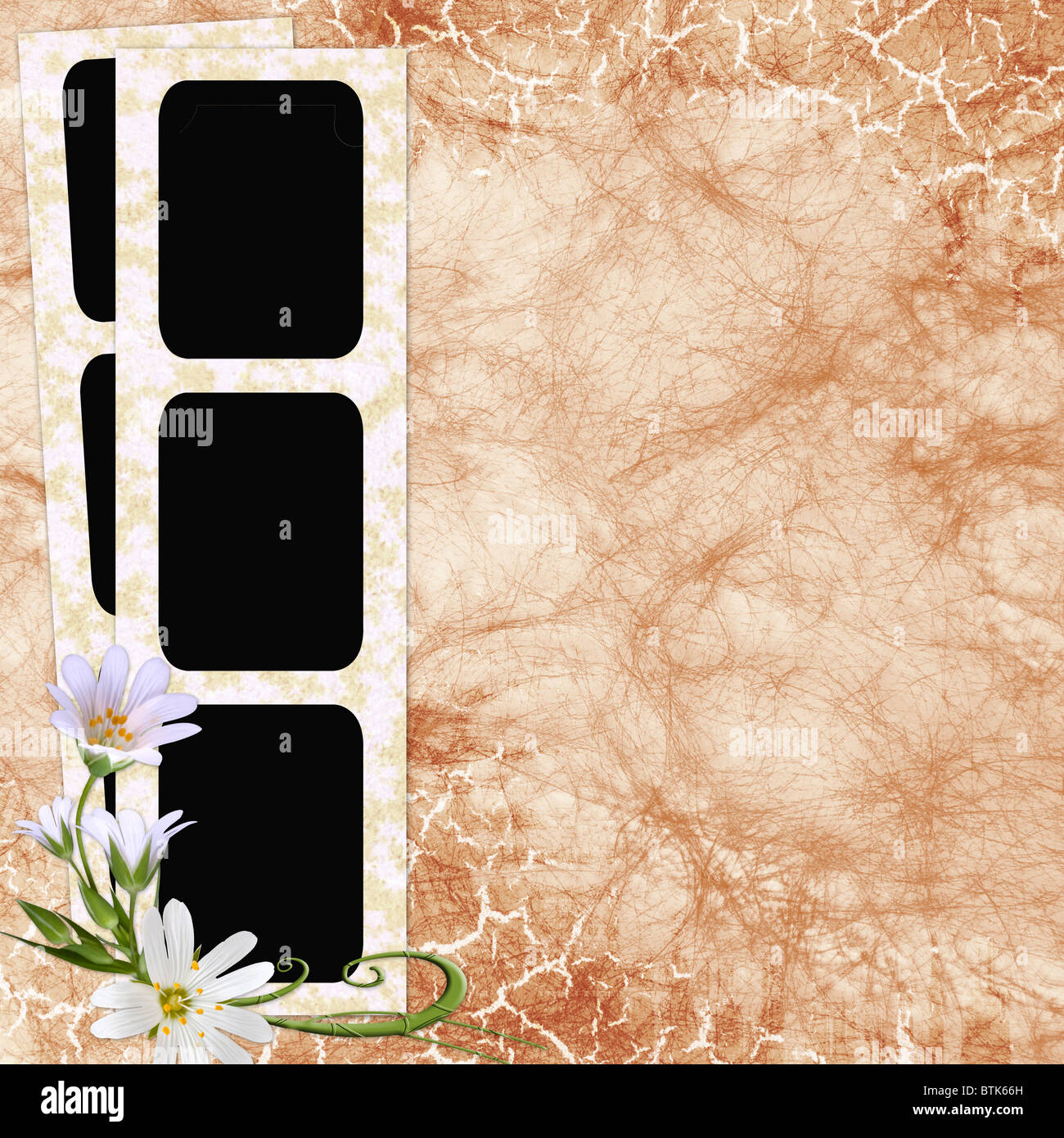 Hintergrund mit Rahmen Stockfoto