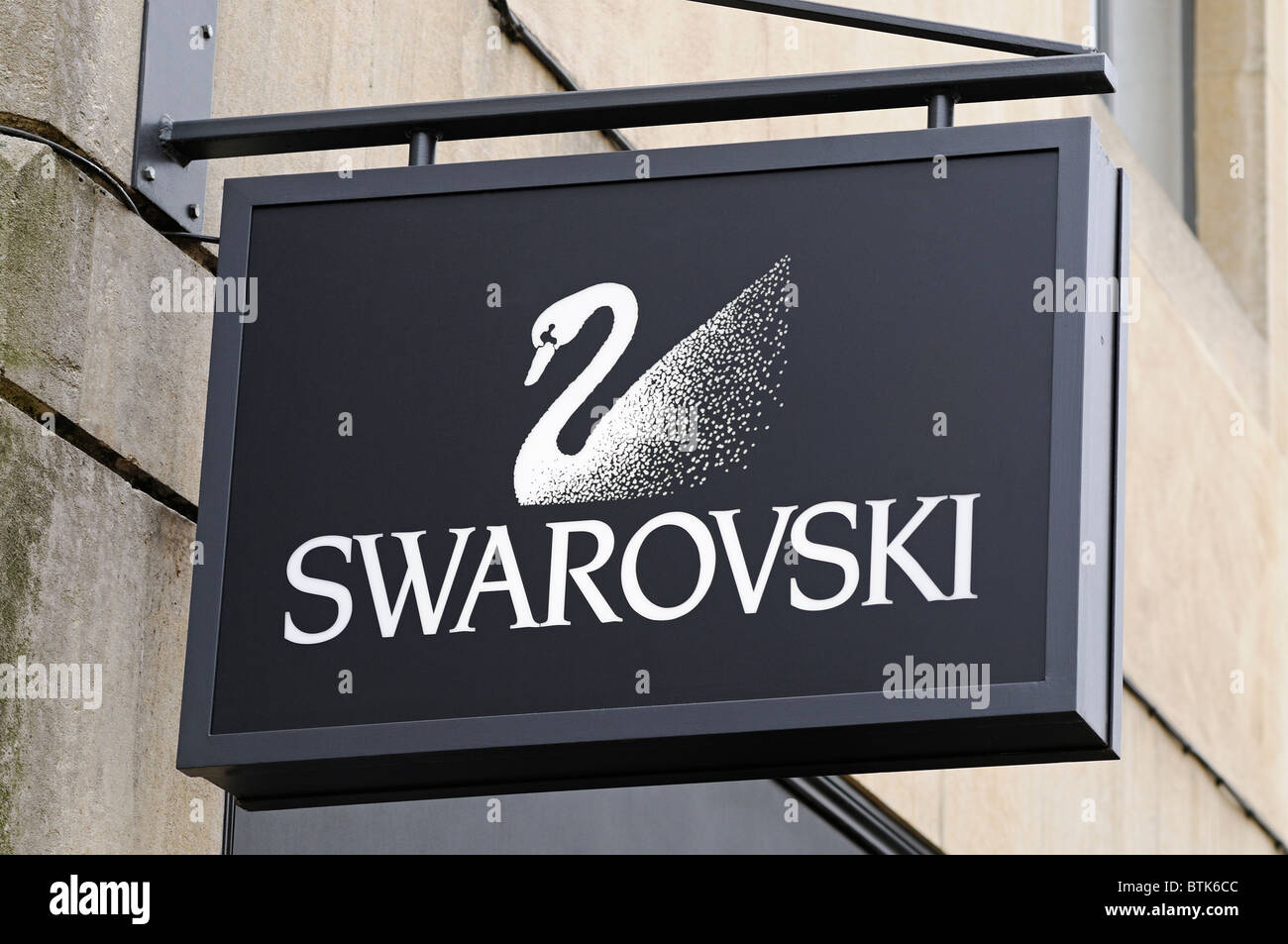 Swarovski Zeichen, UK. Stockfoto