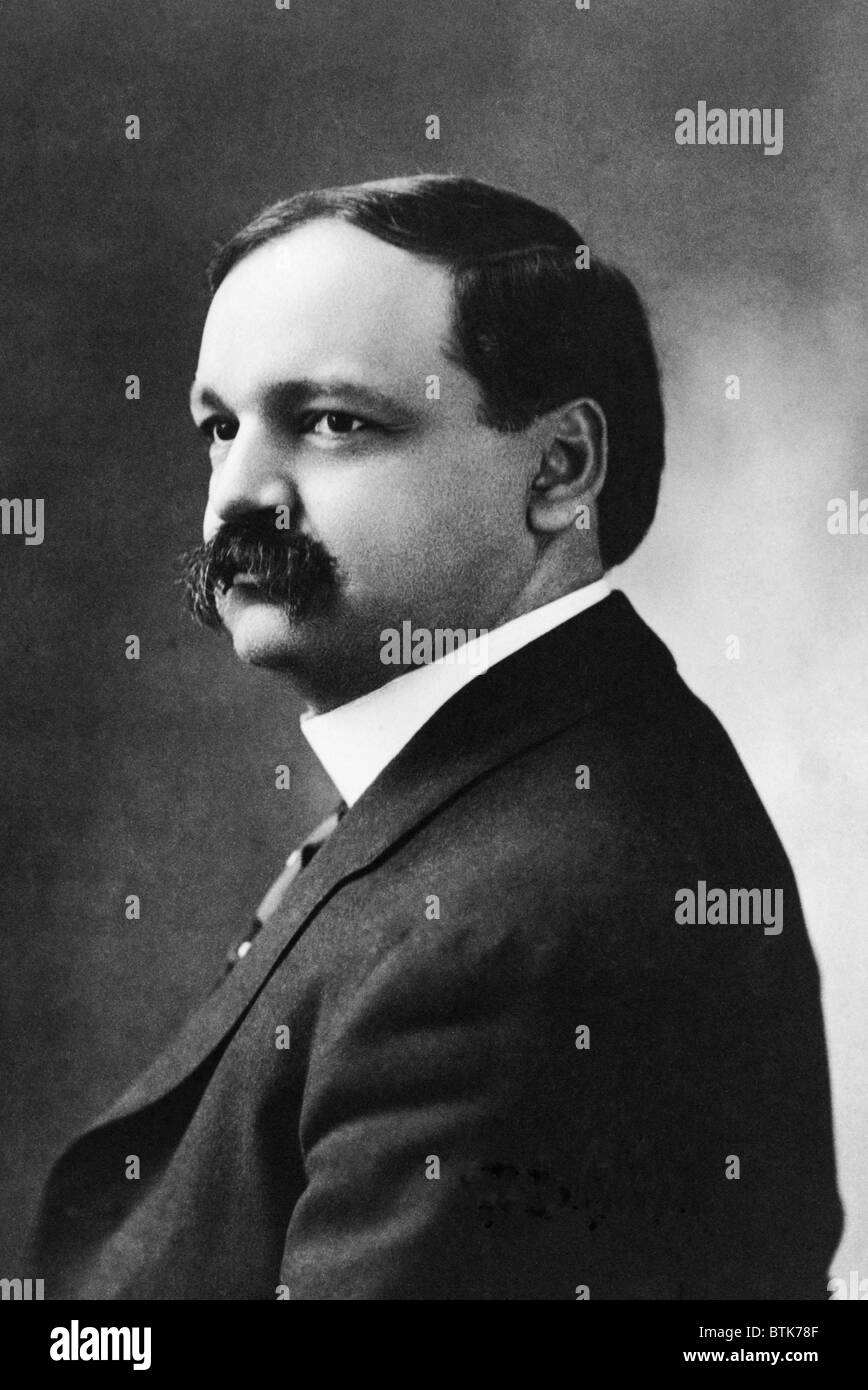 Charles Curtis (1860 – 1936), Vertreter und Senator von Kansas, war stolz auf seine indianischen Vorfahren. Er beendete seine politische Karriere als Vize-Präsident Herbert Hoover. Ca. 1908 Stockfoto