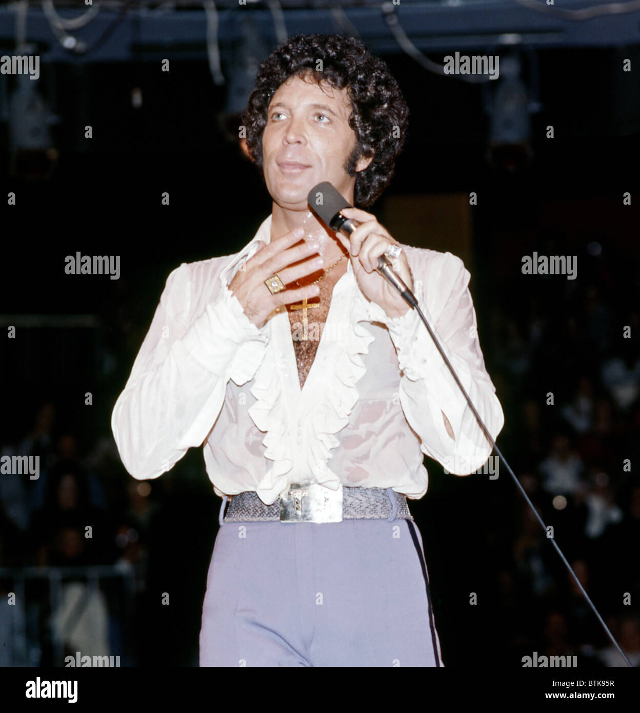 Tom Jones, 1976, Millrun Playhouse Theater in der Runde, Niles, Illinois. Stockfoto