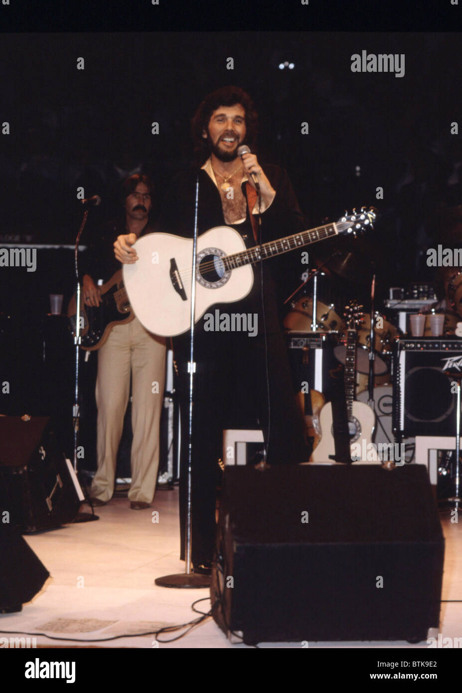 Eddie Rabbit, 1981, Millrun Playhouse Theater in der Runde, Niles, Illinois. Stockfoto