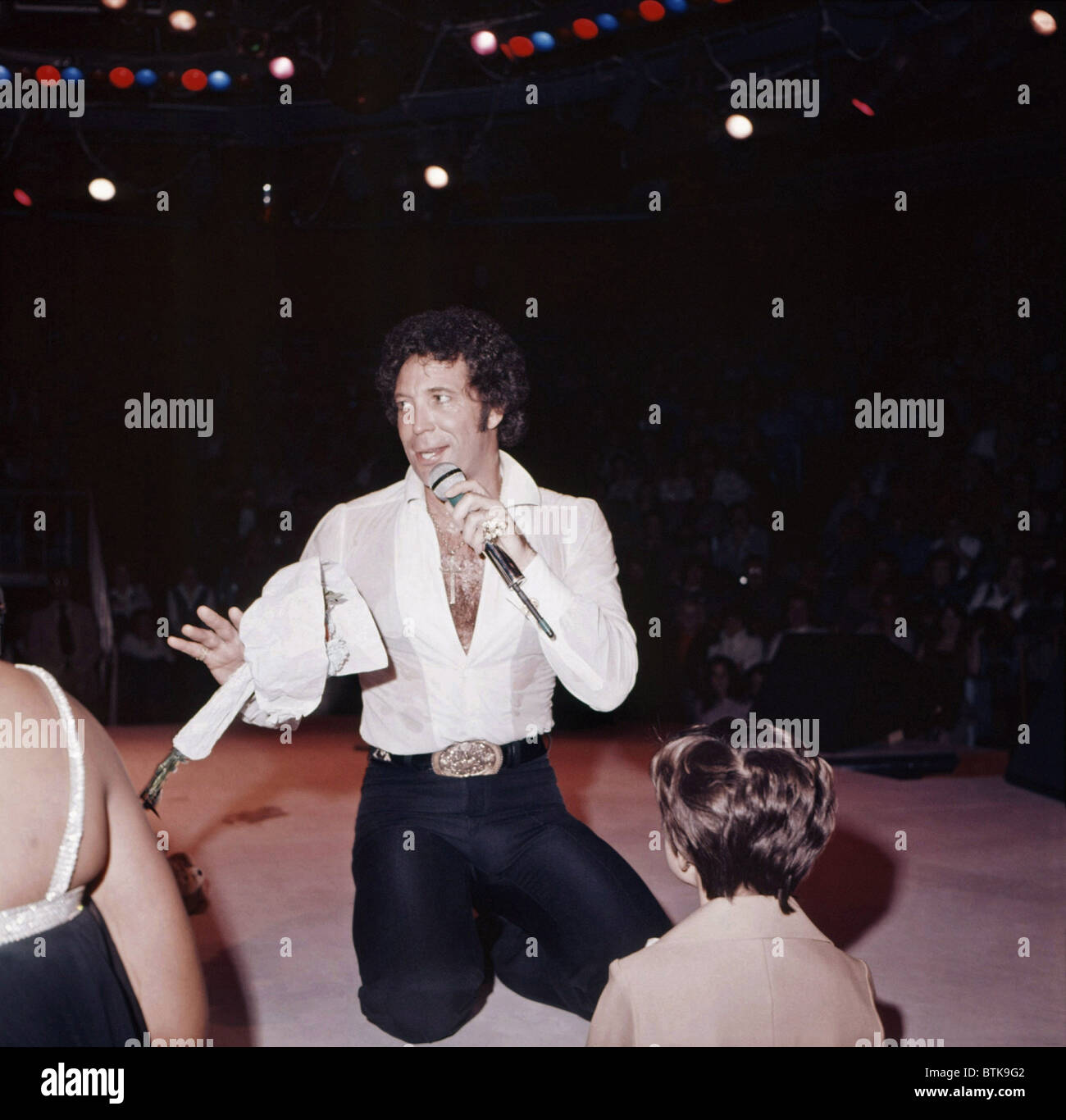 Tom Jones, 1981, Millrun Playhouse Theater in der Runde, Niles, Illinois. Stockfoto