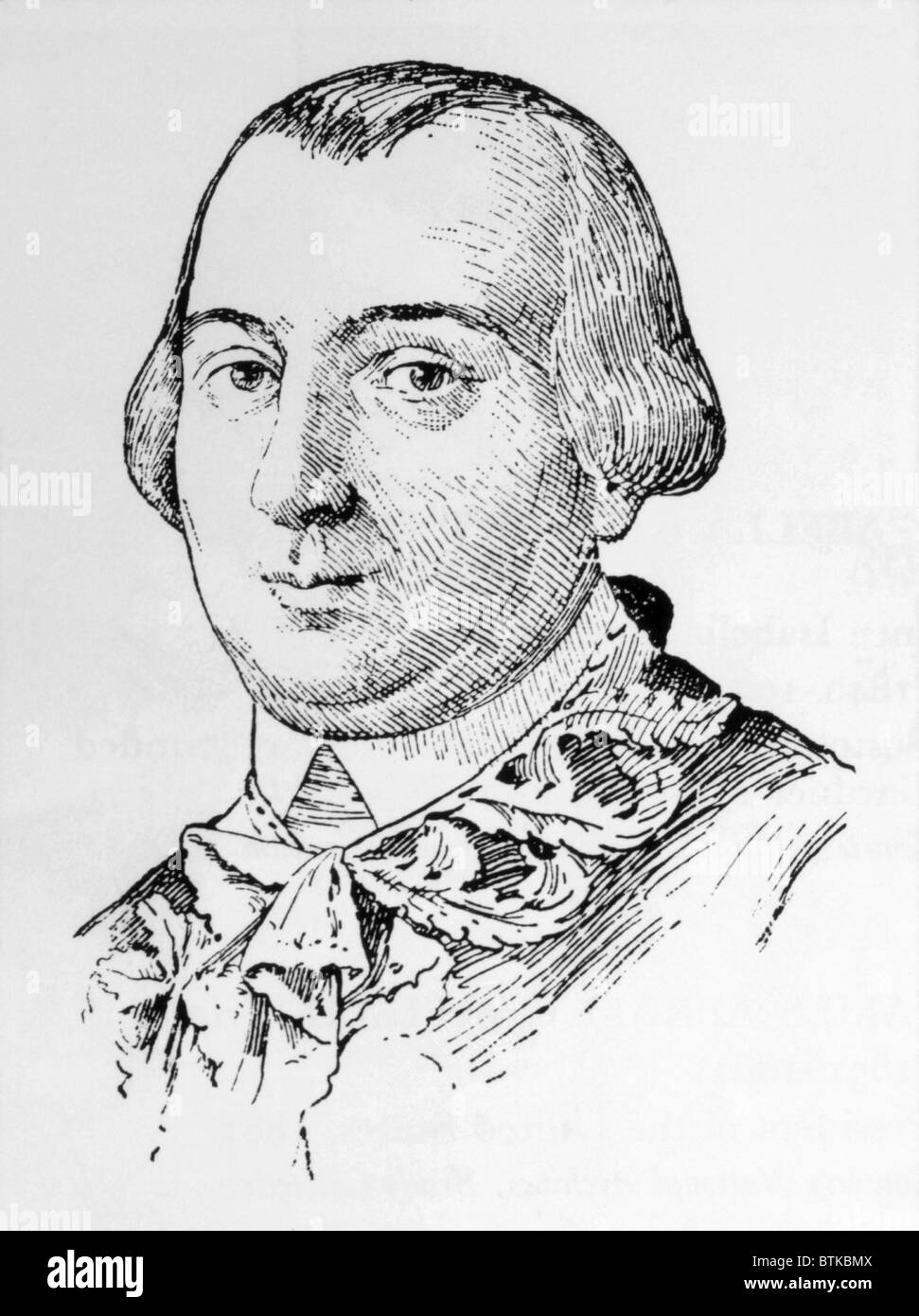 Bernardo de Galvez (ca. 1746-1786), spanische Armee-Offizier, der Gouverneur von Louisiana während der amerikanischen Revolution war Stockfoto