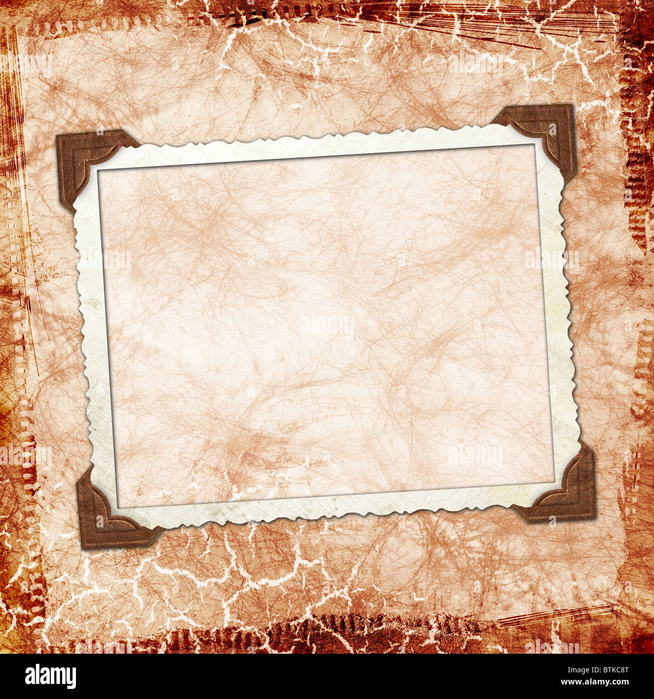 Rahmen für Fotos oder Gratulation Stockfoto