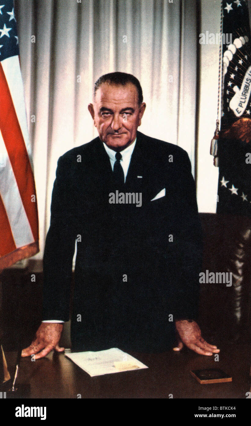Lyndon b. Johnson (1908 – 1972), US-Präsident (1963-1969) Stockfoto