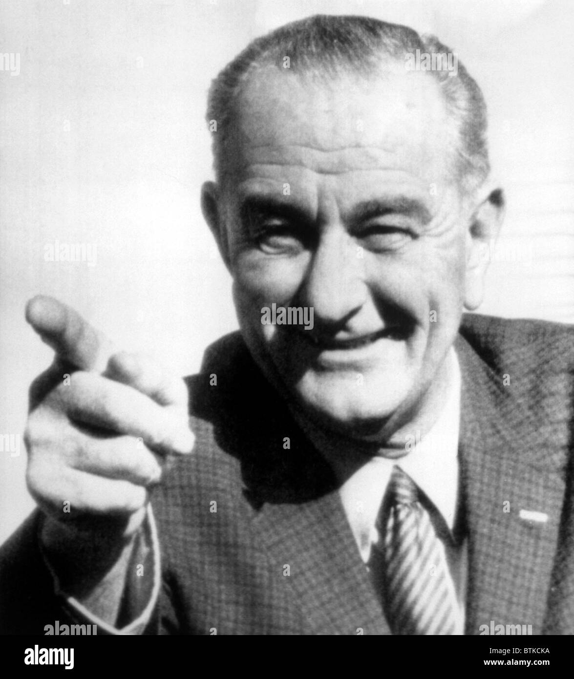 Vizepräsident Lyndon B. Johnson, Foto aus dem Jahr 1963 Stockfoto
