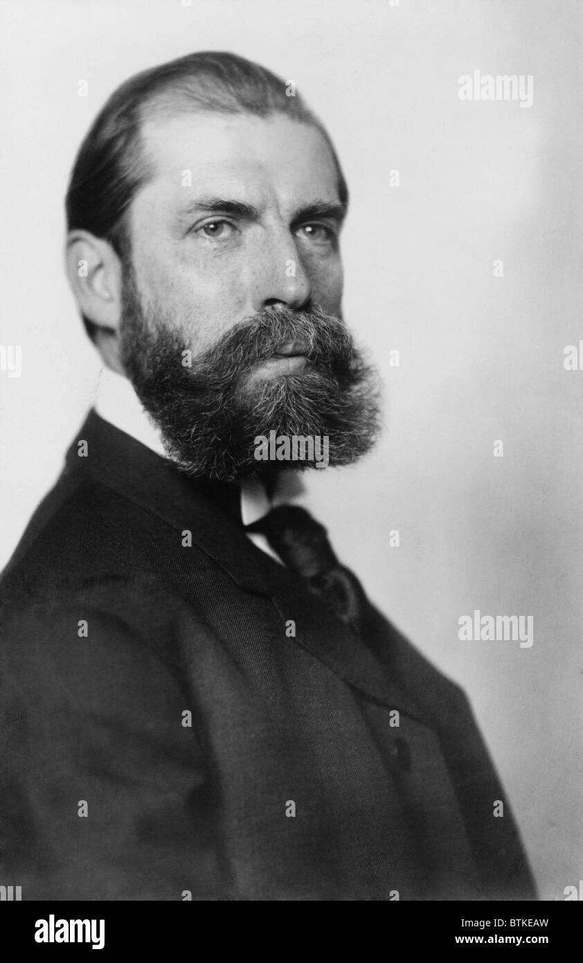 Charles Evans Hughes (1862 – 1948), zukünftige Oberrichter des Obersten Gerichtshofs, im Jahre 1904, er hatte eine aktive Praxis und lehrte an der New York Law School. Stockfoto