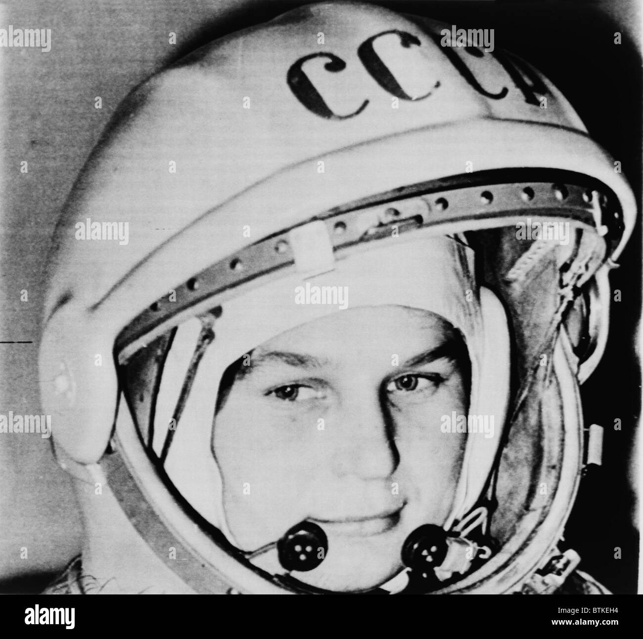 Valentina Vladimirovna (b.1937), russischer Kosmonaut und die erste Frau im Weltraum. Sie war von 1964 bis 1982, mit anderen Kosmonauten, Andrian Nikolajew, verheiratet und hatte eine erfolgreiche politische Karriere. Stockfoto