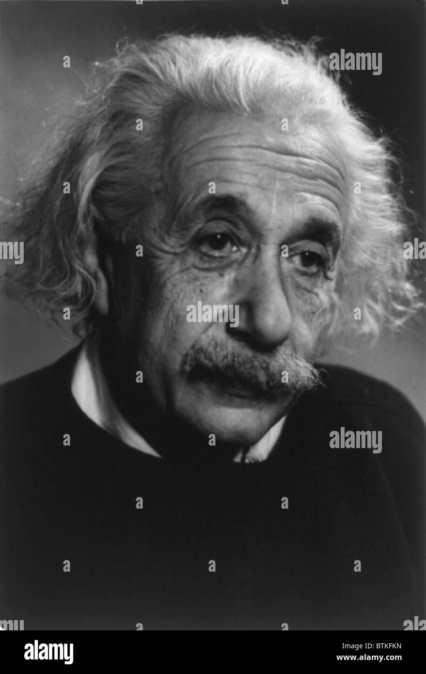 Albert Einstein (1879-1955), deutsch-US-amerikanischer theoretischer Physiker. Ca. 1940. Stockfoto