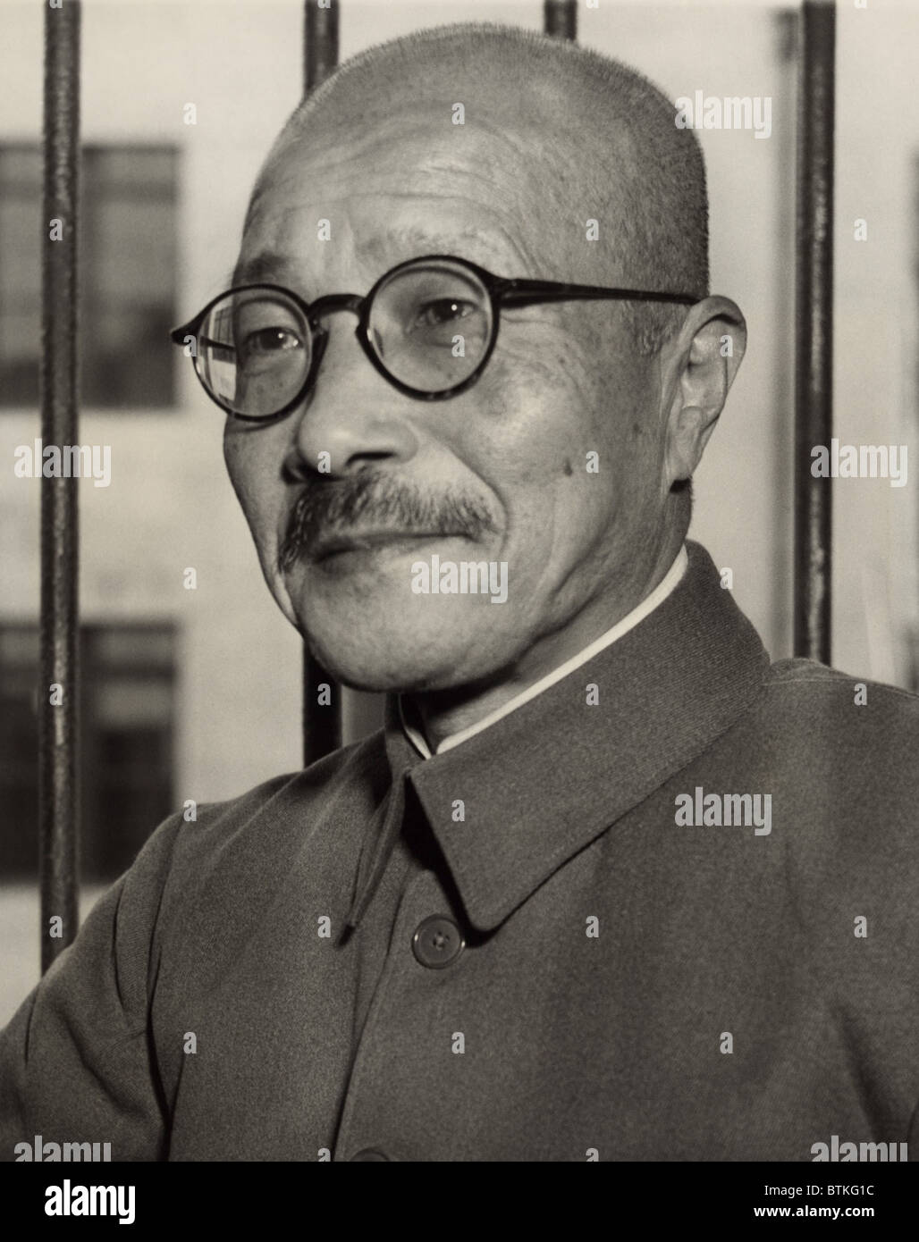 Tojo Hideki (1884 – 1948), japanischer Weltkrieg Führer, der den Dreimächtepakt mit Deutschland und Italien im Jahre 1940 und japanische Aggression in Asien vertreten. Im Jahr 1948 wurde er als Kriegsverbrecher hingerichtet. Stockfoto