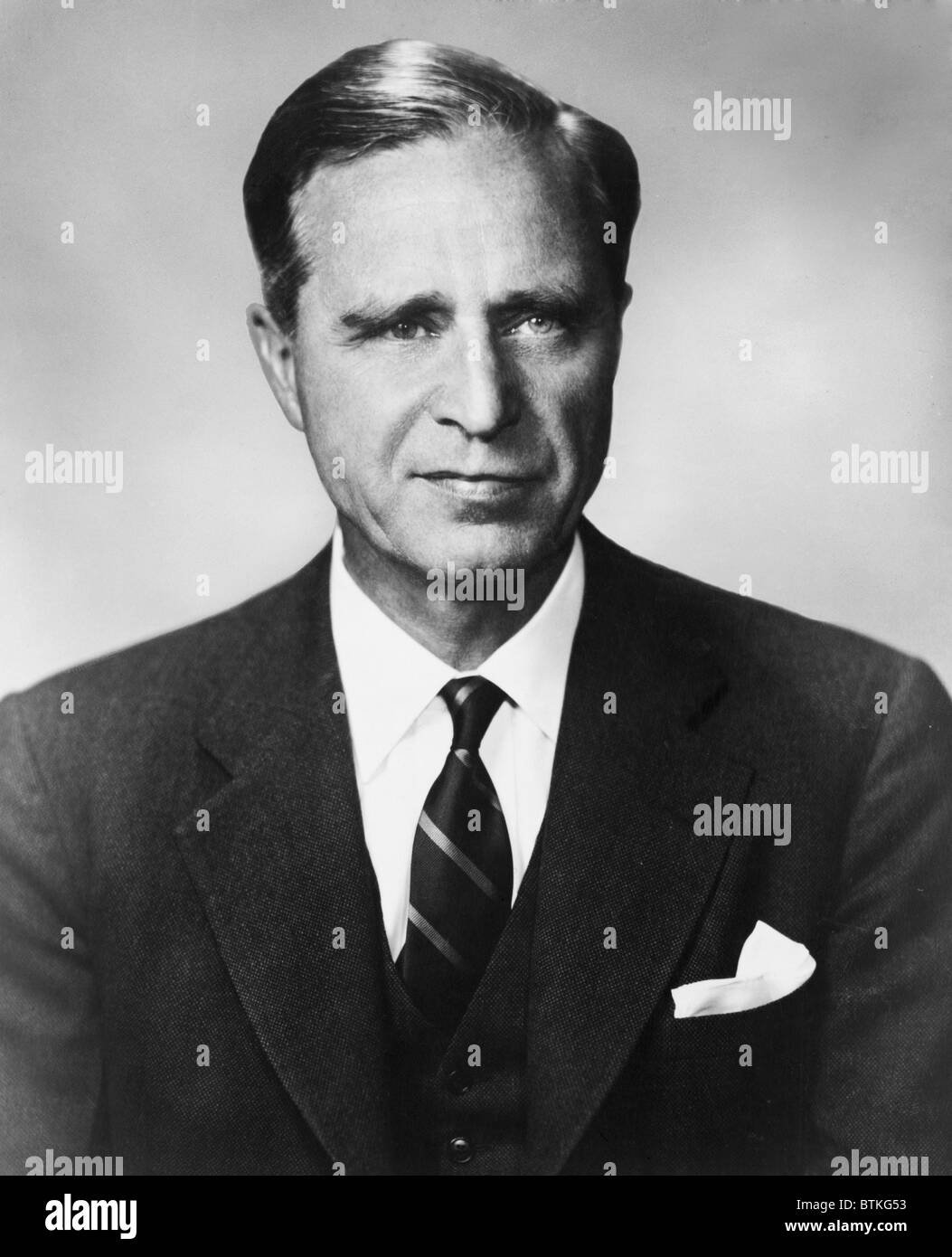 Prescott S. Bush (1895-1972) Wall-Street-Banker, Vereinigte Staaten Senator von Connecticut (1952 – 1963), Vater des 41. Präsidenten George H. W. Bush und Großvater von 43. Präsident George W. Bush. Ca. 1950. Stockfoto