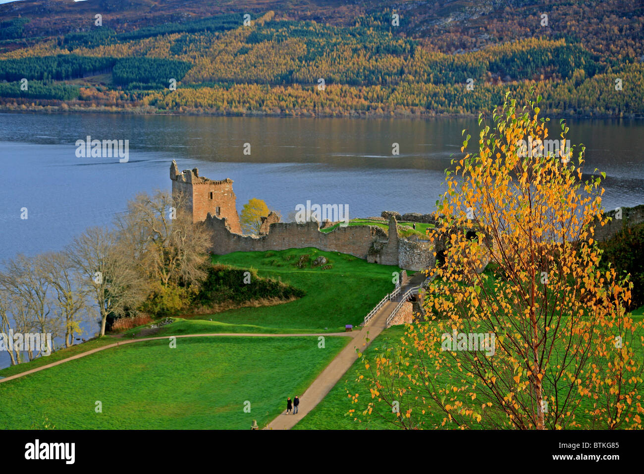UK Schottland Highland Inverness-Shire Urquhart Castle Stockfoto