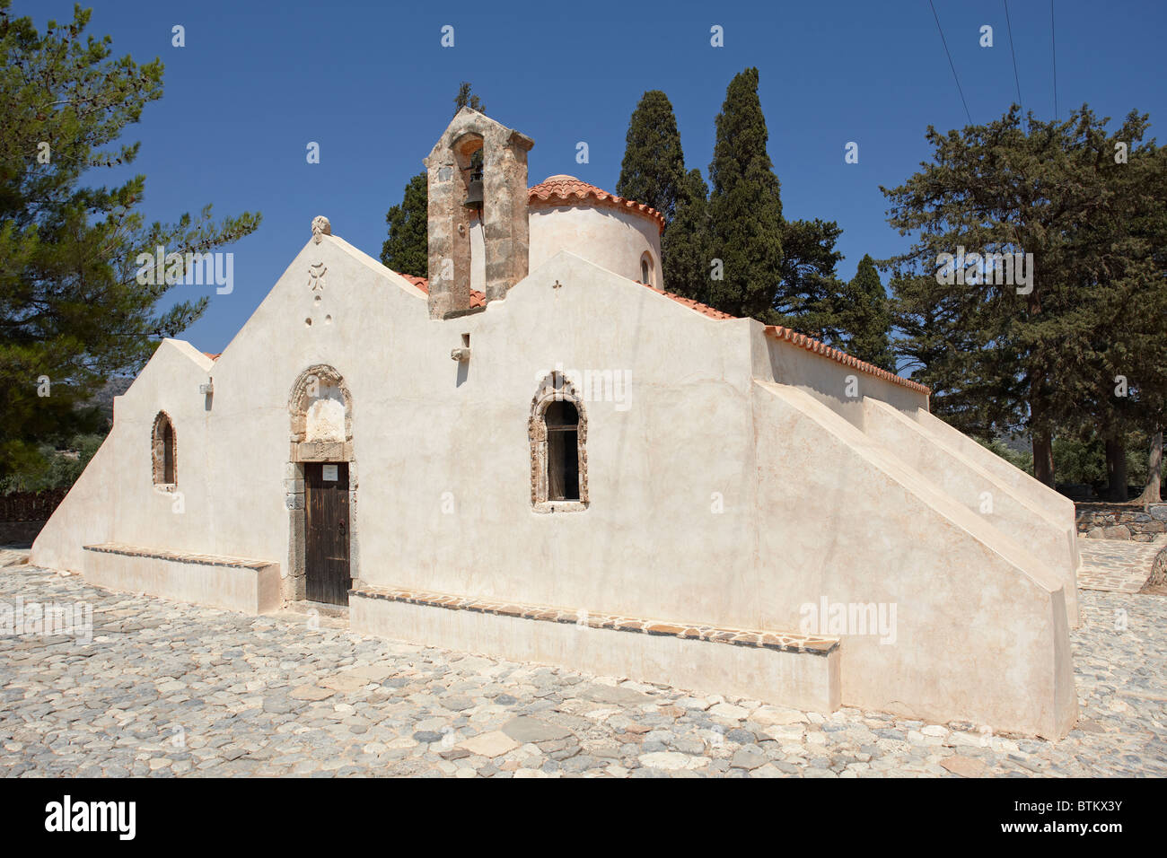 Kirche Panagia Kera in der Nähe von Kritsa Dorf. Kreta, Griechenland. Stockfoto