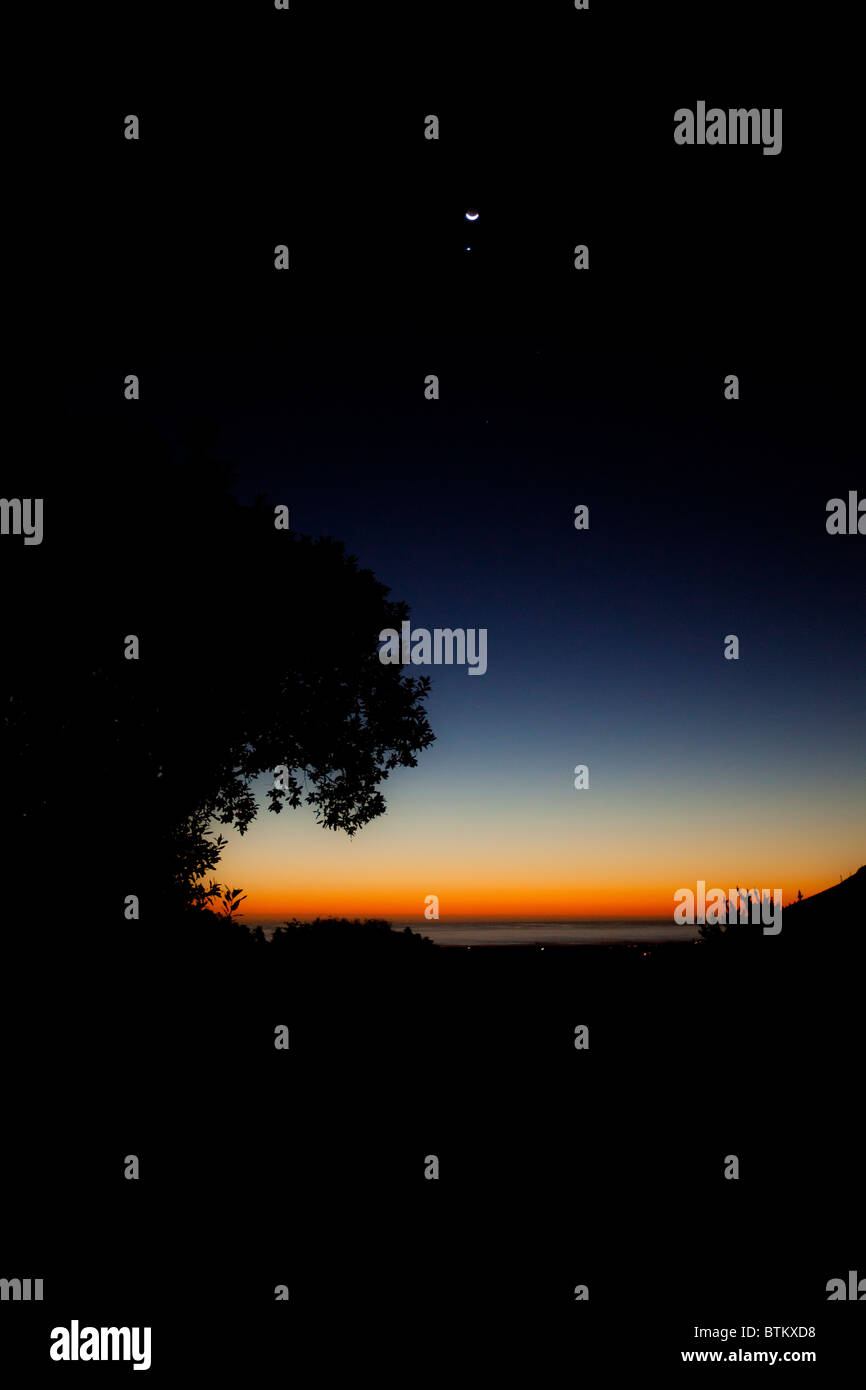 South African sunset Stockfoto