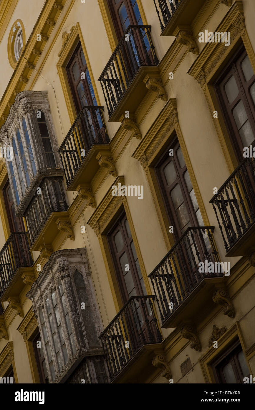 Stadtzentrum Malaga Spanien Straße Szene Tourismus Reisen Stockfoto