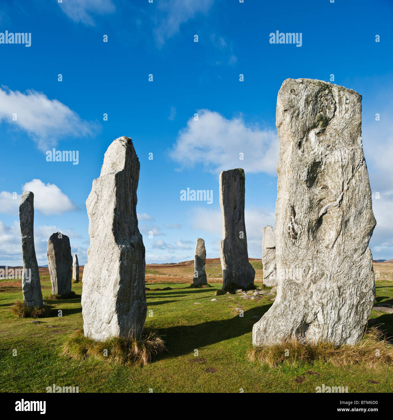Callanish standing Stones, Isle of Lewis, äußeren Hebriden, Schottland Stockfoto