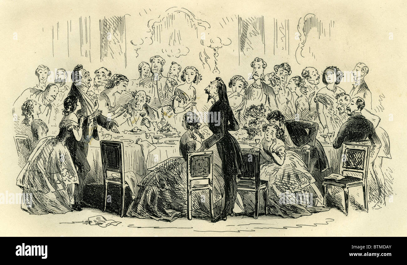 Little Dorrit, eine unerwartete nach Tischrede Stockfoto