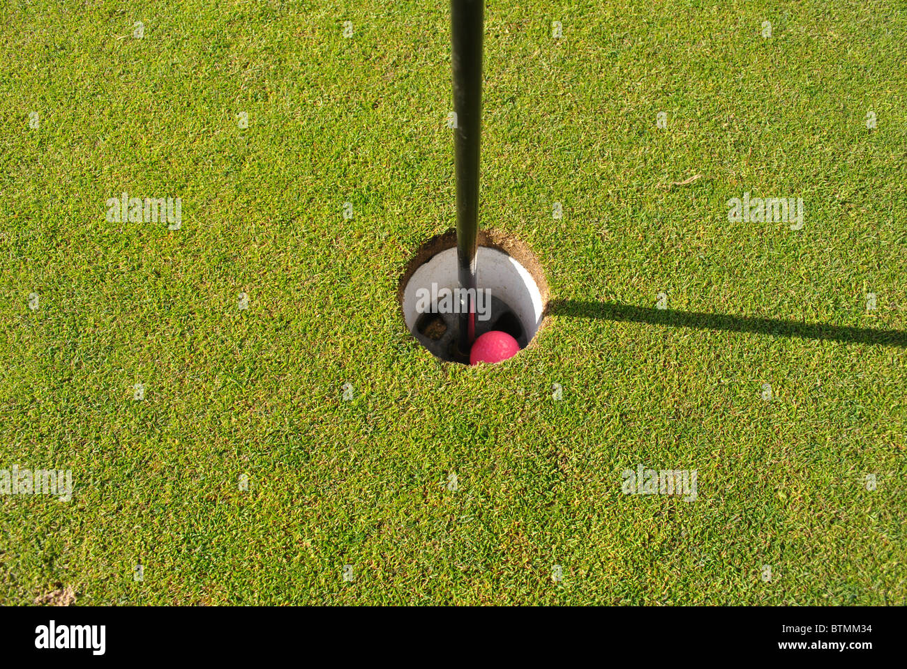 Loch in einem Stockfoto