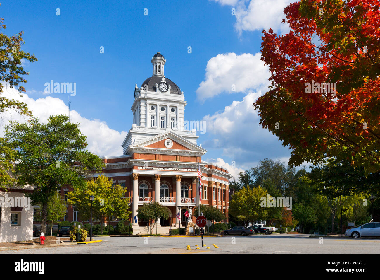 Morgan County Courthouse, Hauptplatz, Madison, Georgia, USA Stockfoto