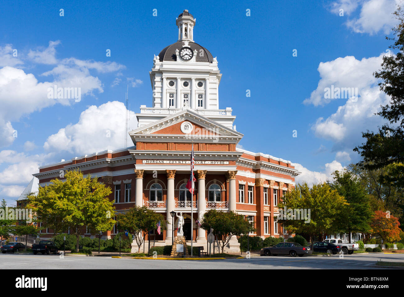 Morgan County Courthouse, Hauptplatz, Madison, Georgia, USA Stockfoto