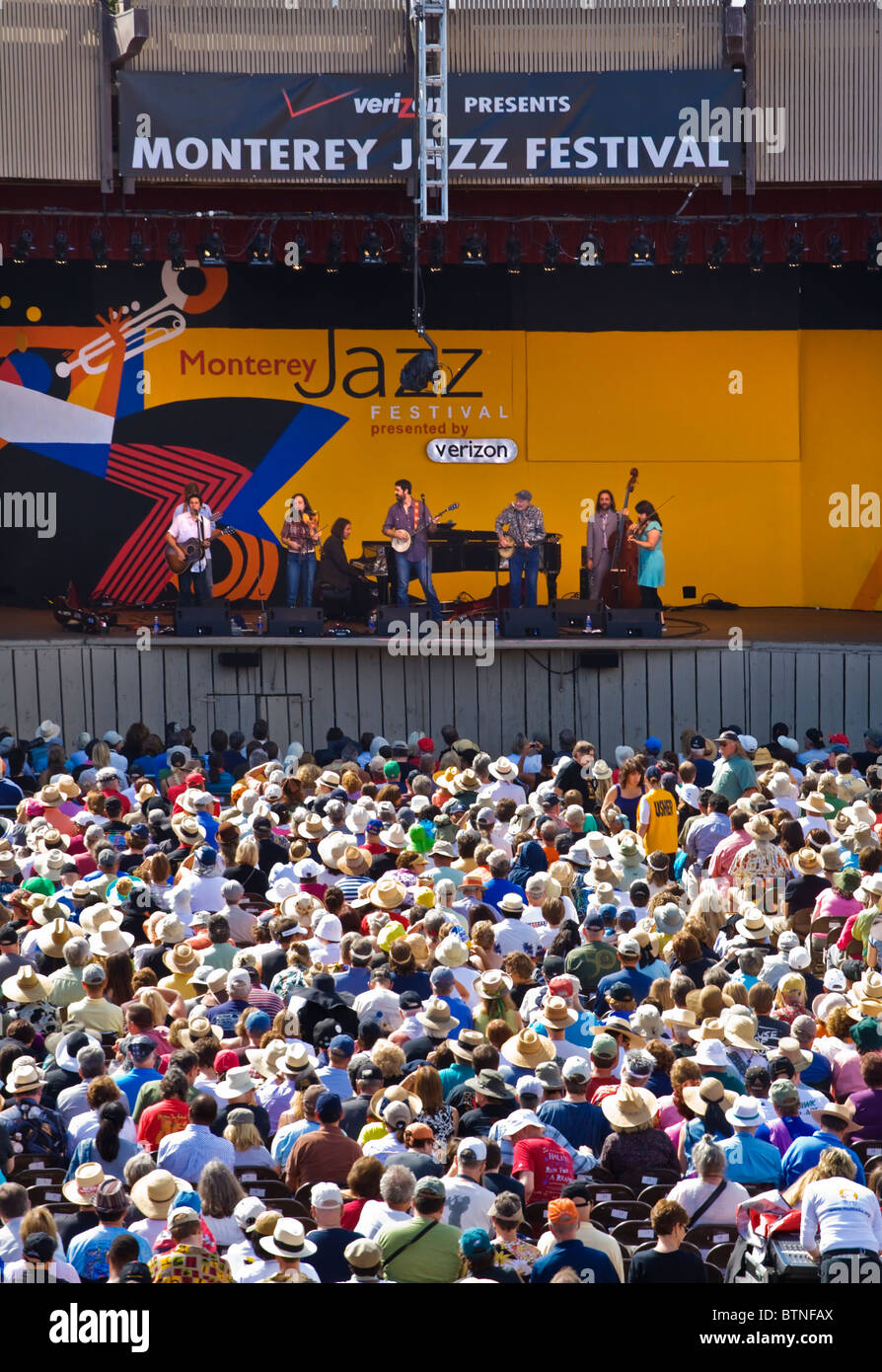 PETE SEEGER führt beim MONTEREY JAZZ FESTIVAL 2009 - CALIFORNIA Stockfoto