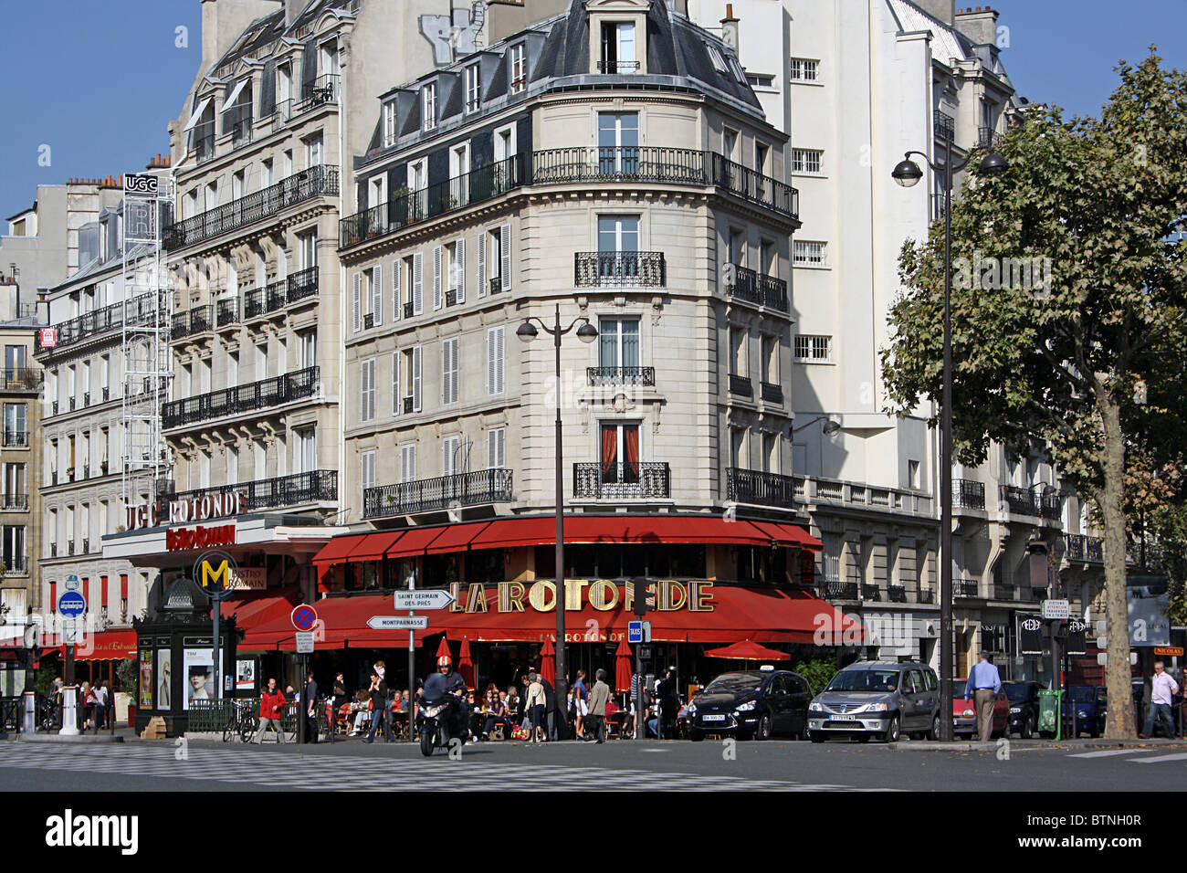 Brasserie-Restaurant, La Rotonde, Paris. Stockfoto