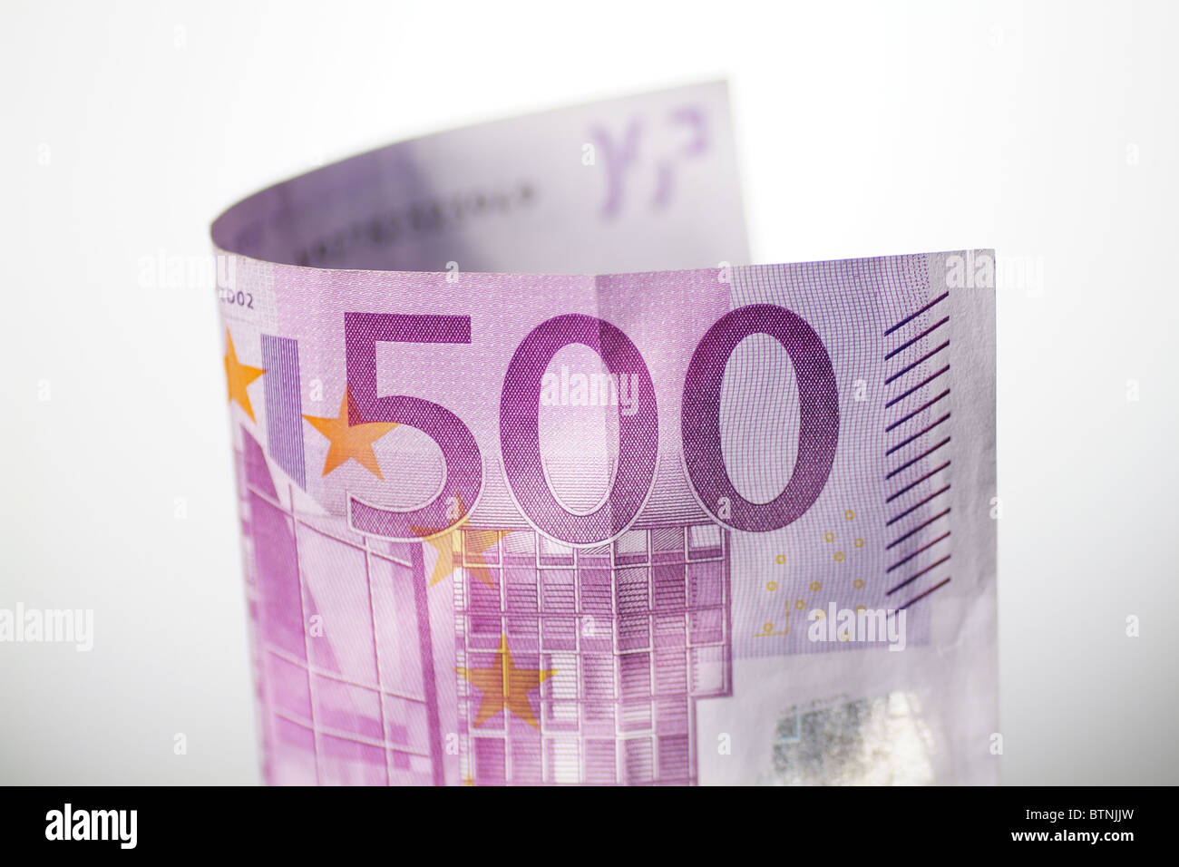 Einen 500-Euro-Schein Stockfoto
