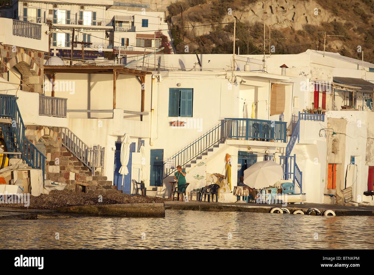 Klima alte Dorf Milos Kykladen Insel Griechenland Stockfoto