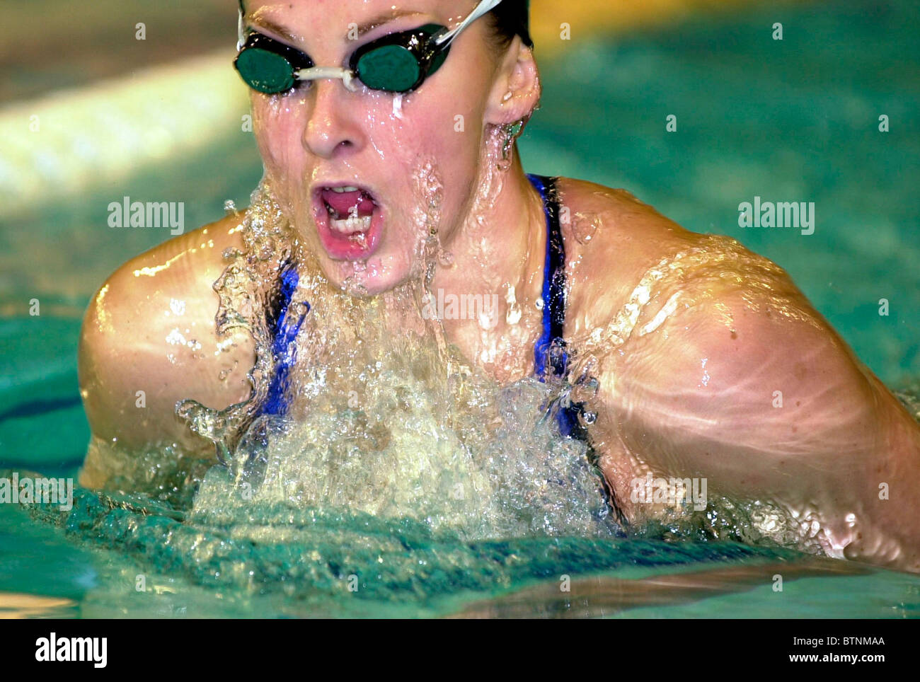 Alison Sheppard gewinnt Silbermedaille bei Commonwealth Games Melbourne Australien Stockfoto