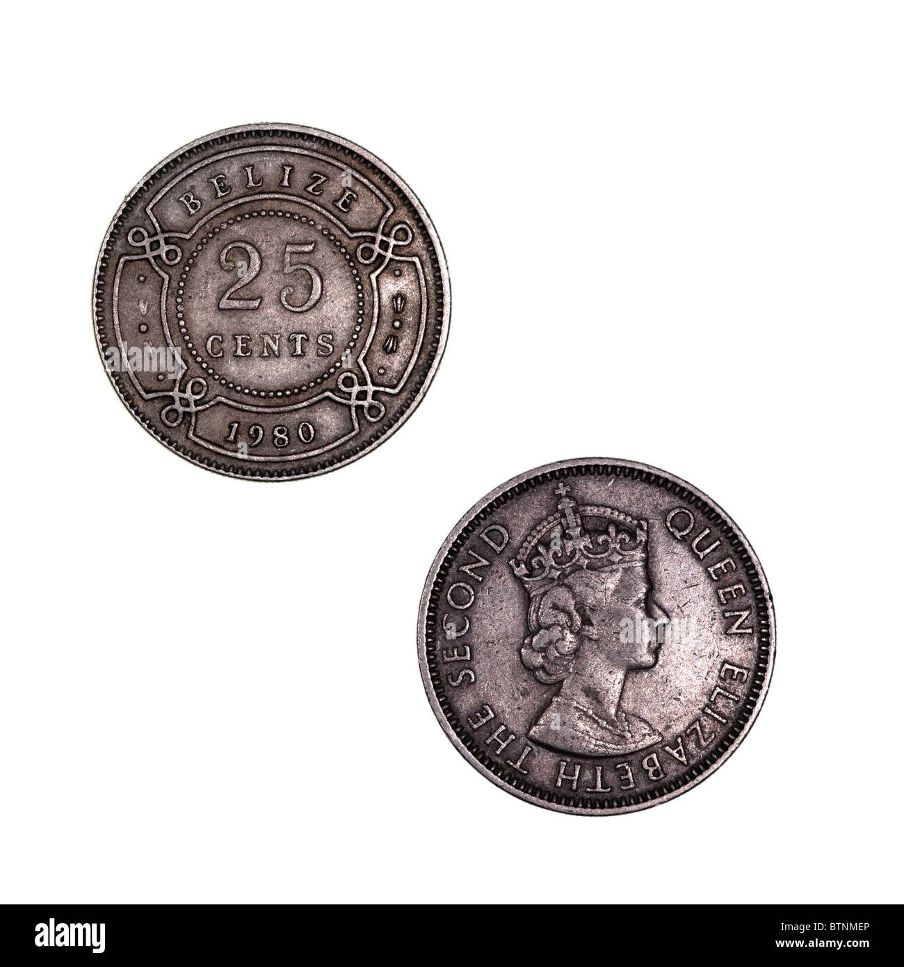Münze Belize Stockfoto