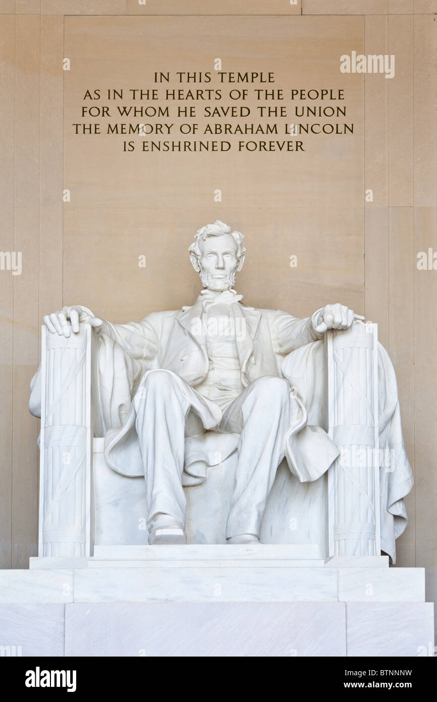 Washington DC - Sep 2009 - das Lincoln Memorial in Washington, D.C. Stockfoto