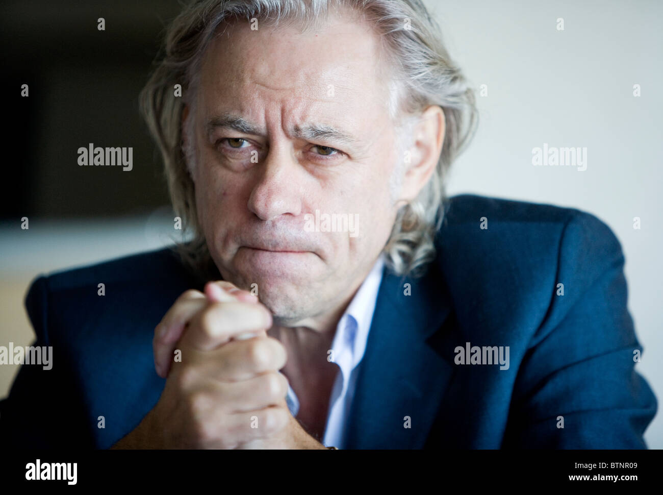 Musiker und Aktivist Bob Geldof. Stockfoto
