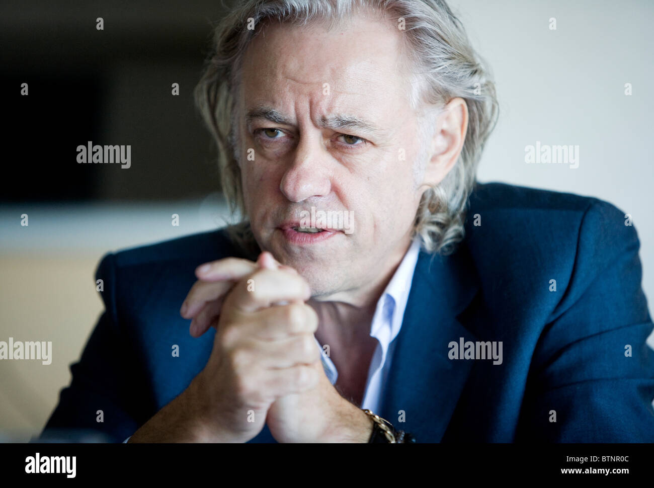 Musiker und Aktivist Bob Geldof. Stockfoto