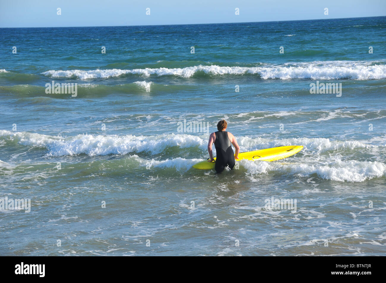 Surfer in Aktion Stockfoto